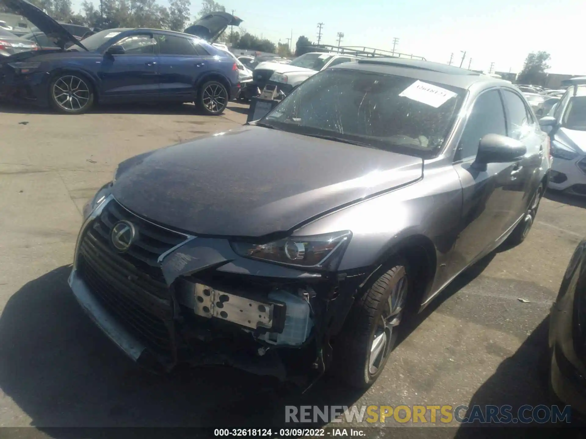 2 Photograph of a damaged car JTHBA1D21K5093607 LEXUS IS 2019