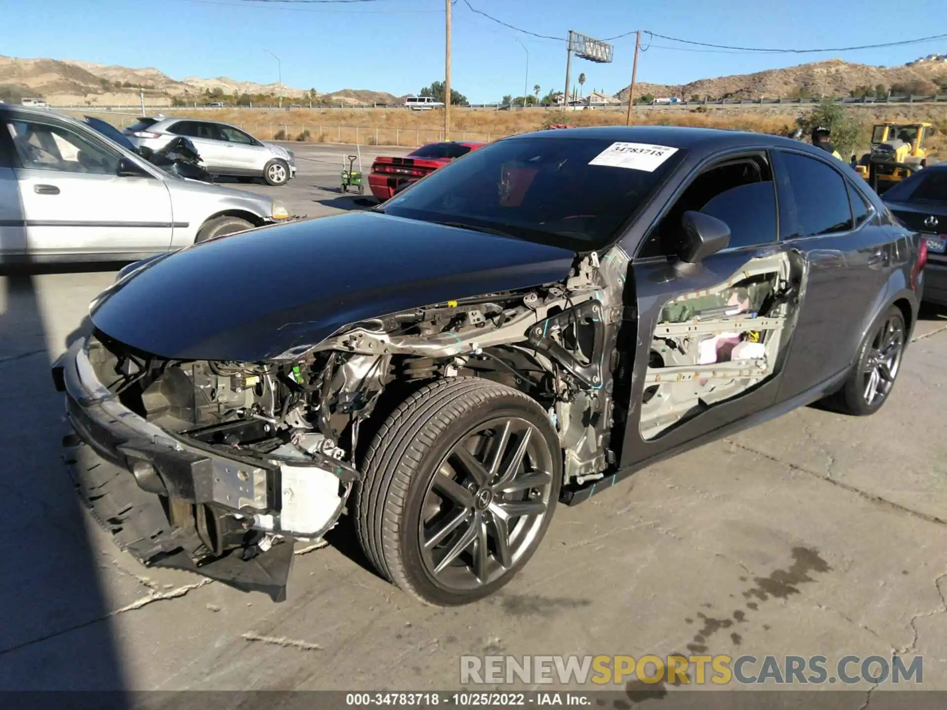 2 Photograph of a damaged car JTHBA1D21K5100152 LEXUS IS 2019