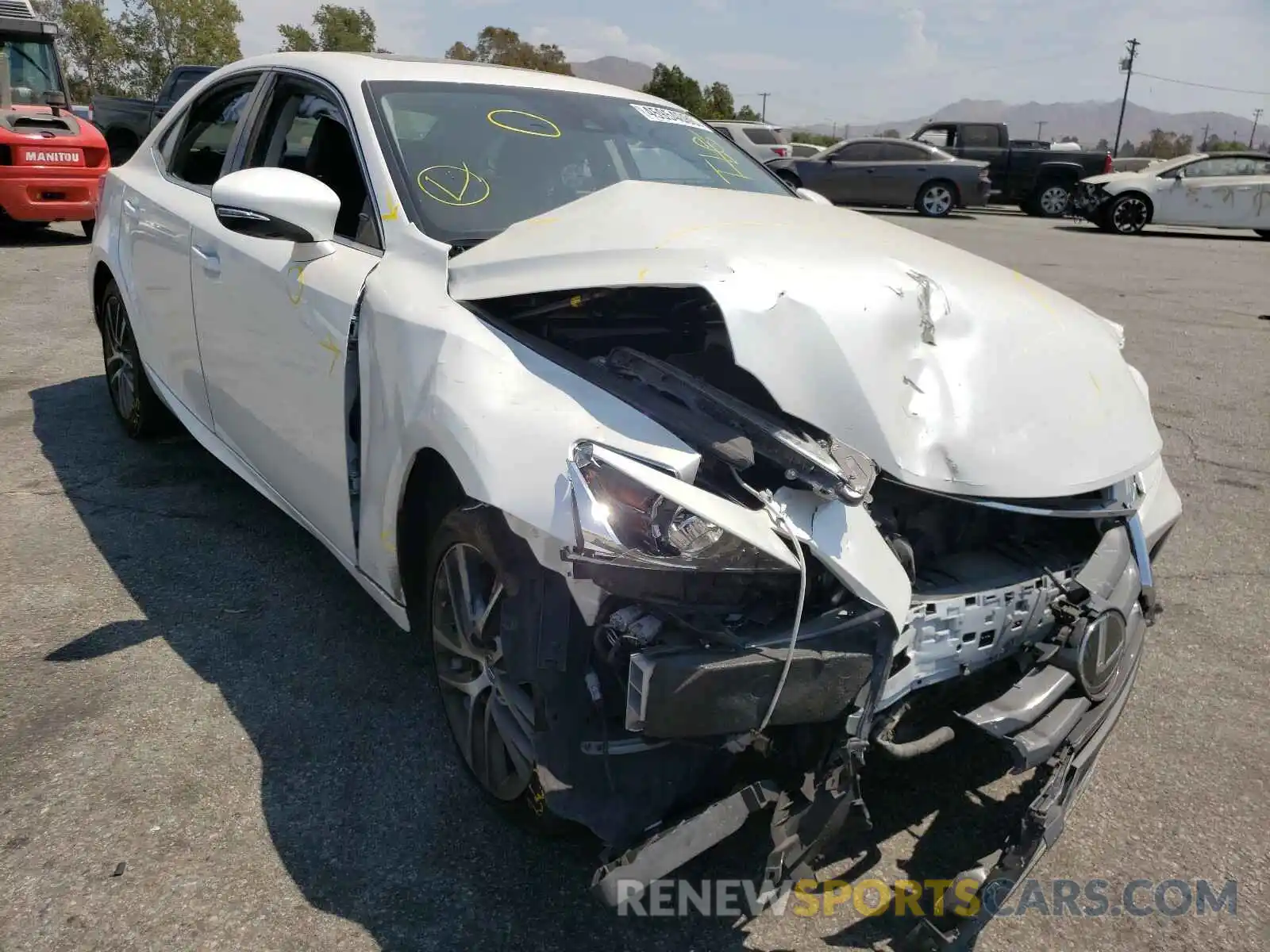 1 Photograph of a damaged car JTHBA1D22K5089517 LEXUS IS 2019