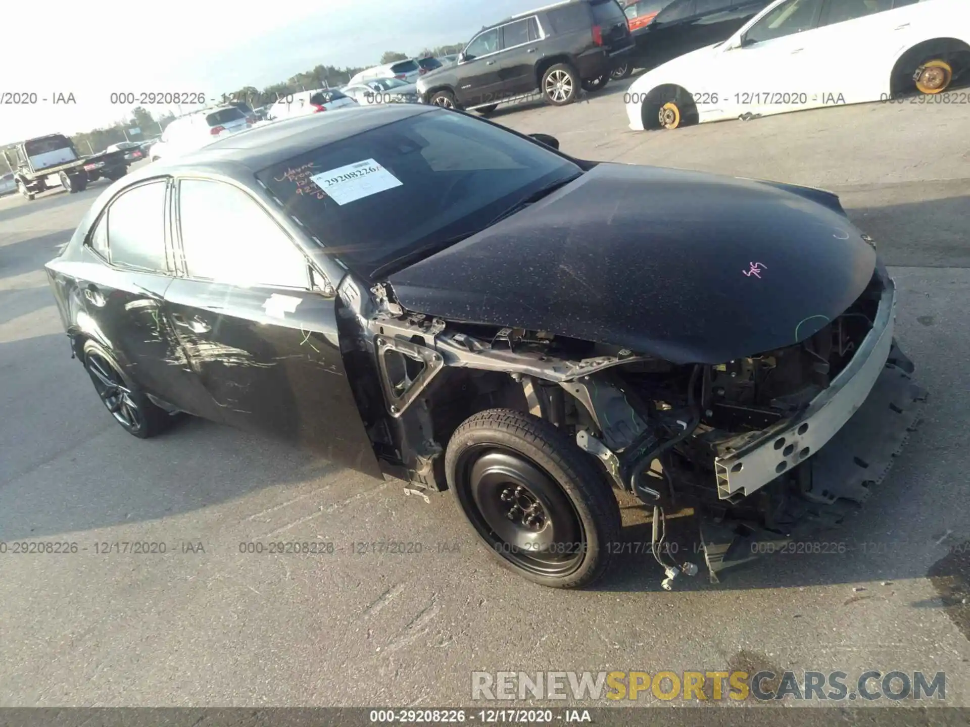 1 Photograph of a damaged car JTHBA1D22K5096192 LEXUS IS 2019