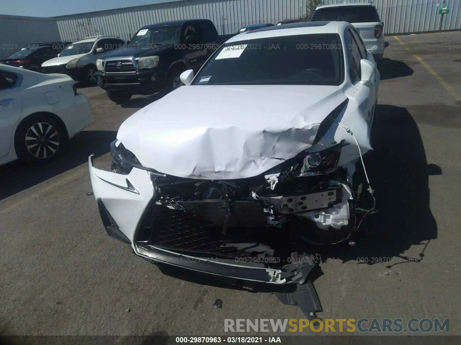 6 Photograph of a damaged car JTHBA1D22K5099464 LEXUS IS 2019