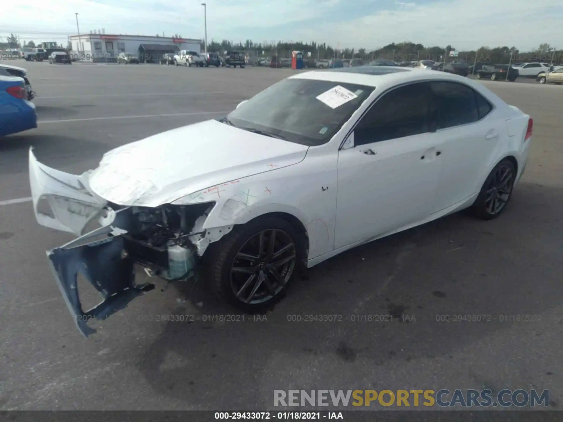 2 Photograph of a damaged car JTHBA1D23K5085847 LEXUS IS 2019