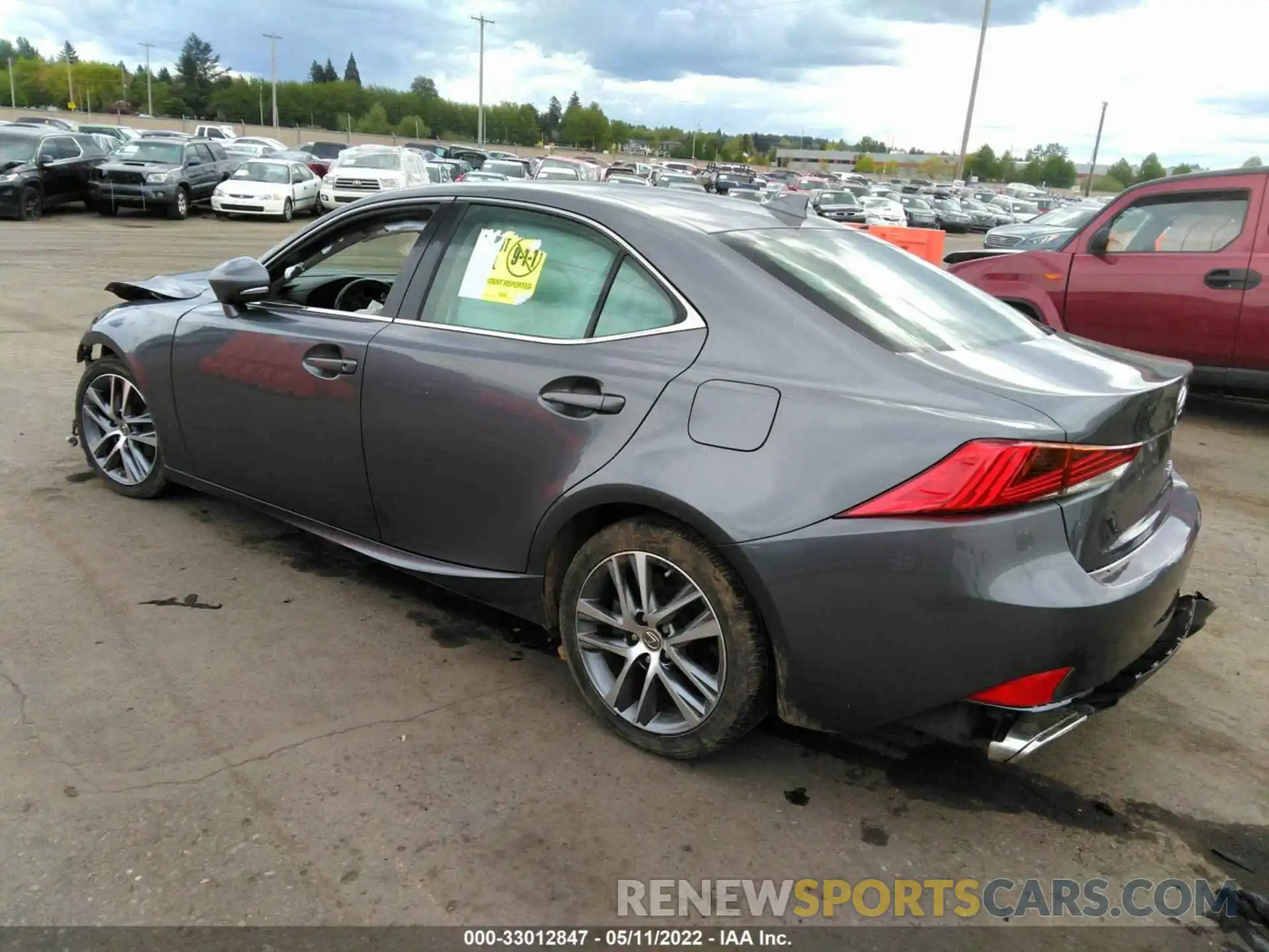 3 Photograph of a damaged car JTHBA1D23K5086898 LEXUS IS 2019