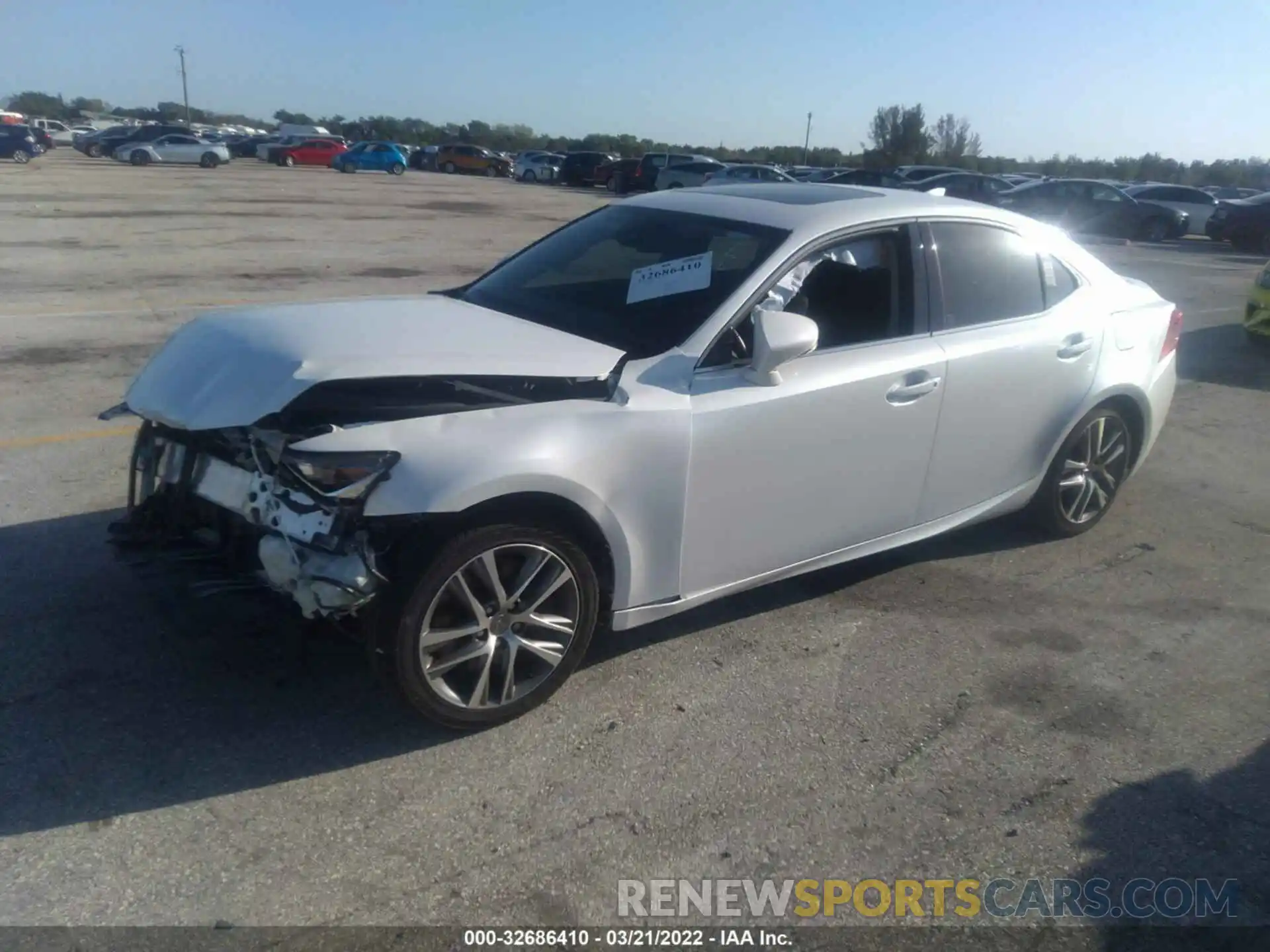 2 Photograph of a damaged car JTHBA1D23K5093723 LEXUS IS 2019