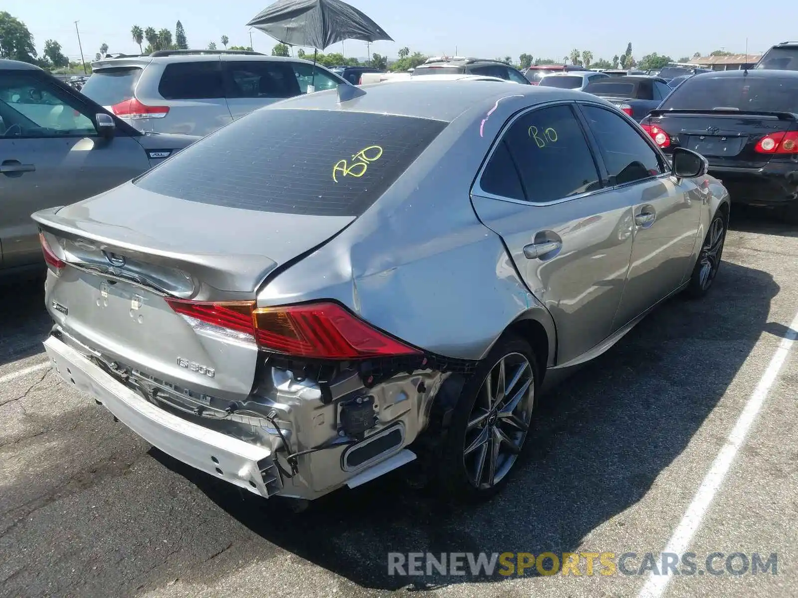 4 Photograph of a damaged car JTHBA1D23K5094192 LEXUS IS 2019