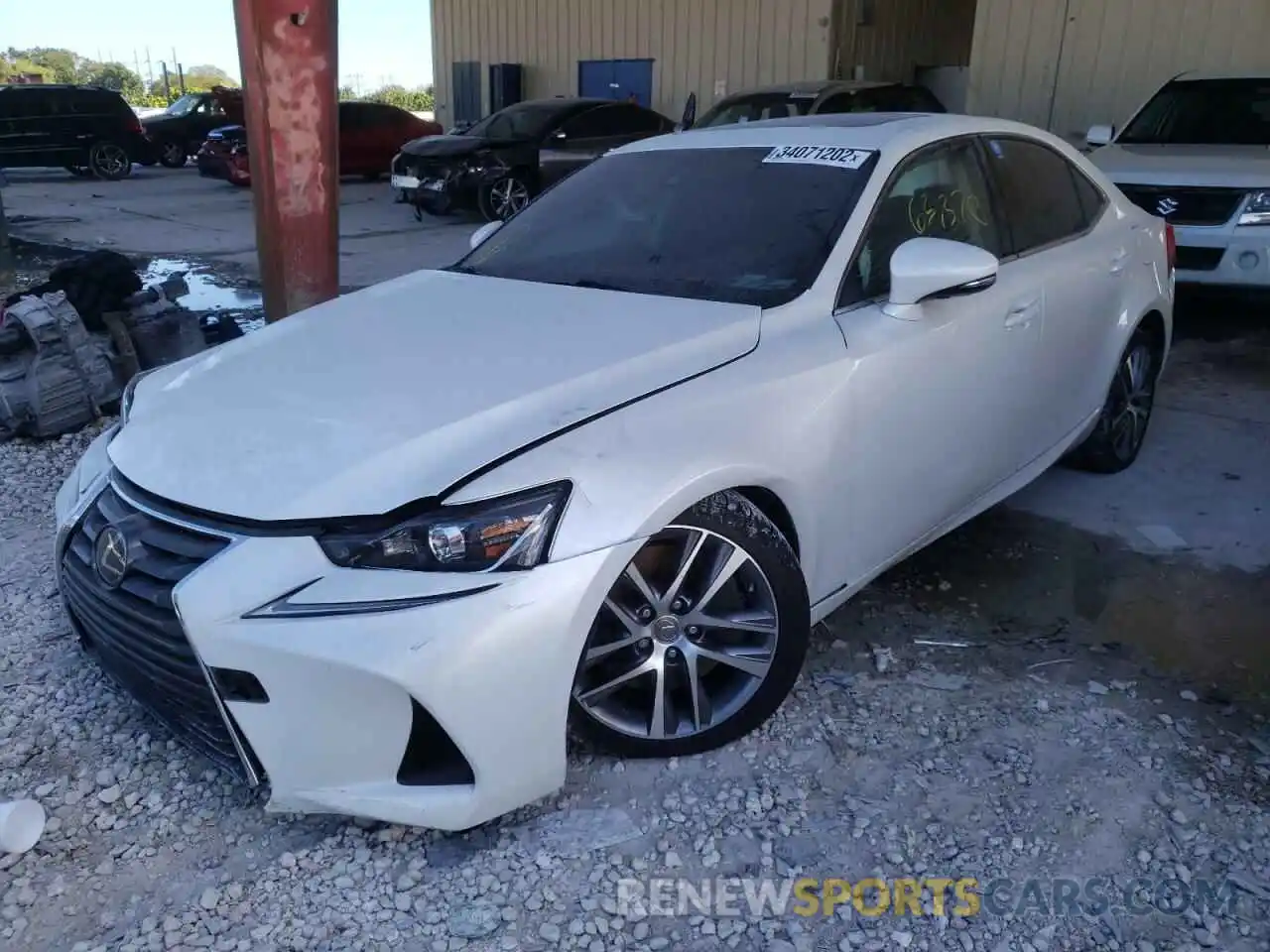 2 Photograph of a damaged car JTHBA1D23K5100895 LEXUS IS 2019