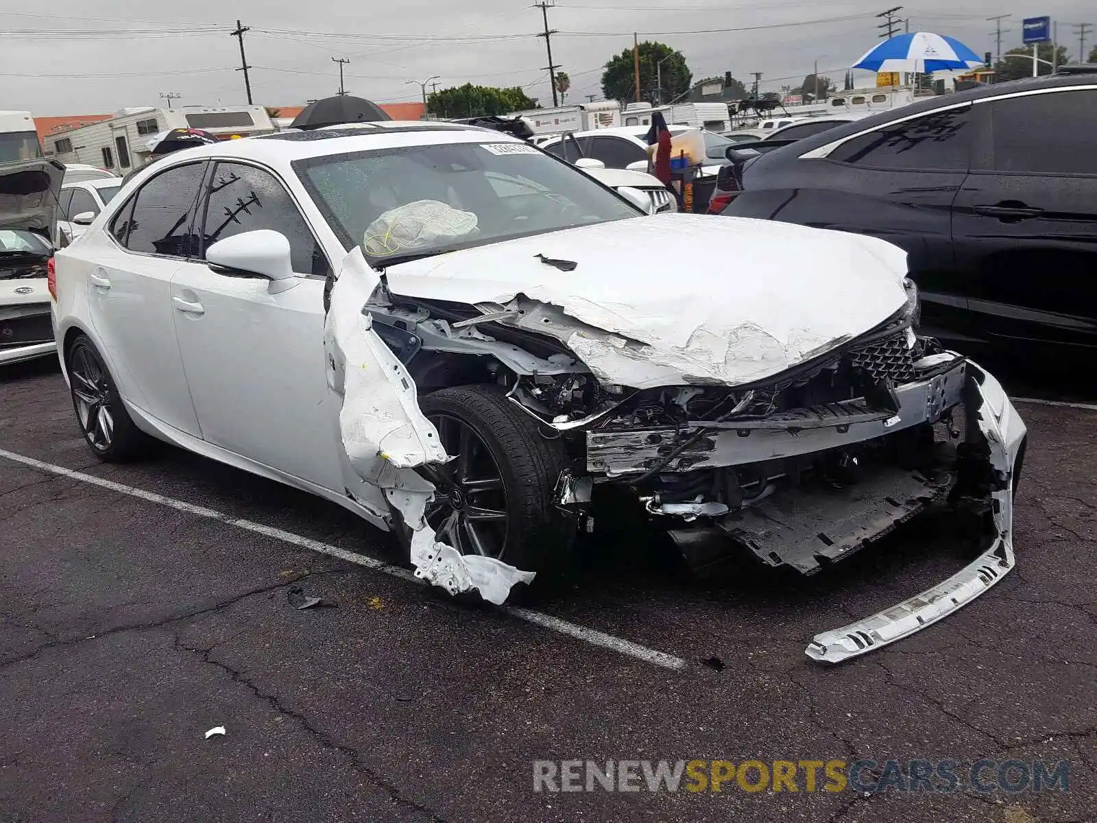 1 Photograph of a damaged car JTHBA1D24K5093682 LEXUS IS 2019