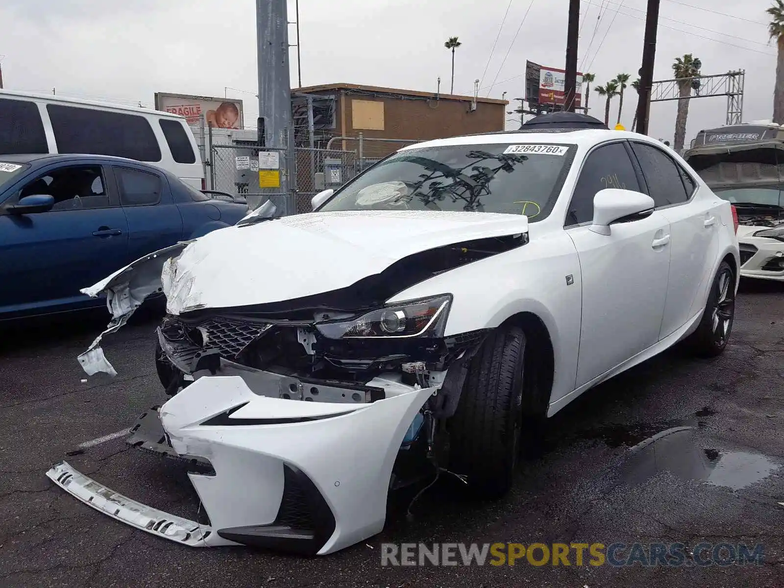 2 Photograph of a damaged car JTHBA1D24K5093682 LEXUS IS 2019