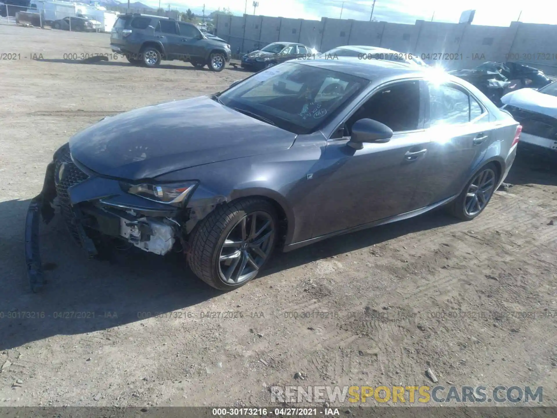 2 Photograph of a damaged car JTHBA1D25K5088720 LEXUS IS 2019