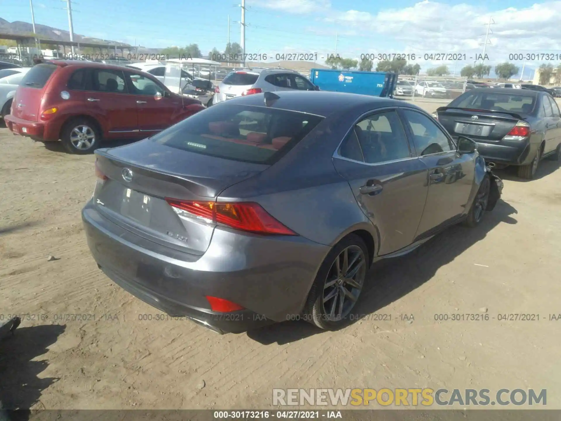 4 Photograph of a damaged car JTHBA1D25K5088720 LEXUS IS 2019