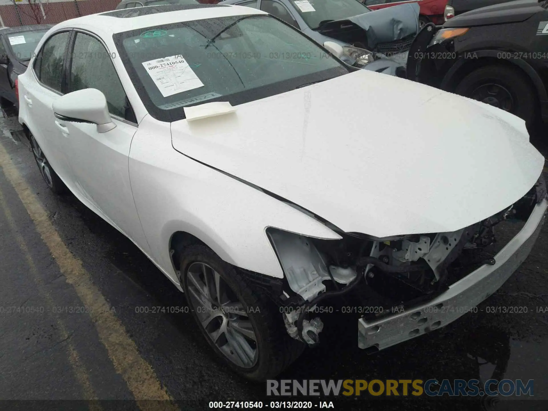 1 Photograph of a damaged car JTHBA1D25K5088829 LEXUS IS 2019