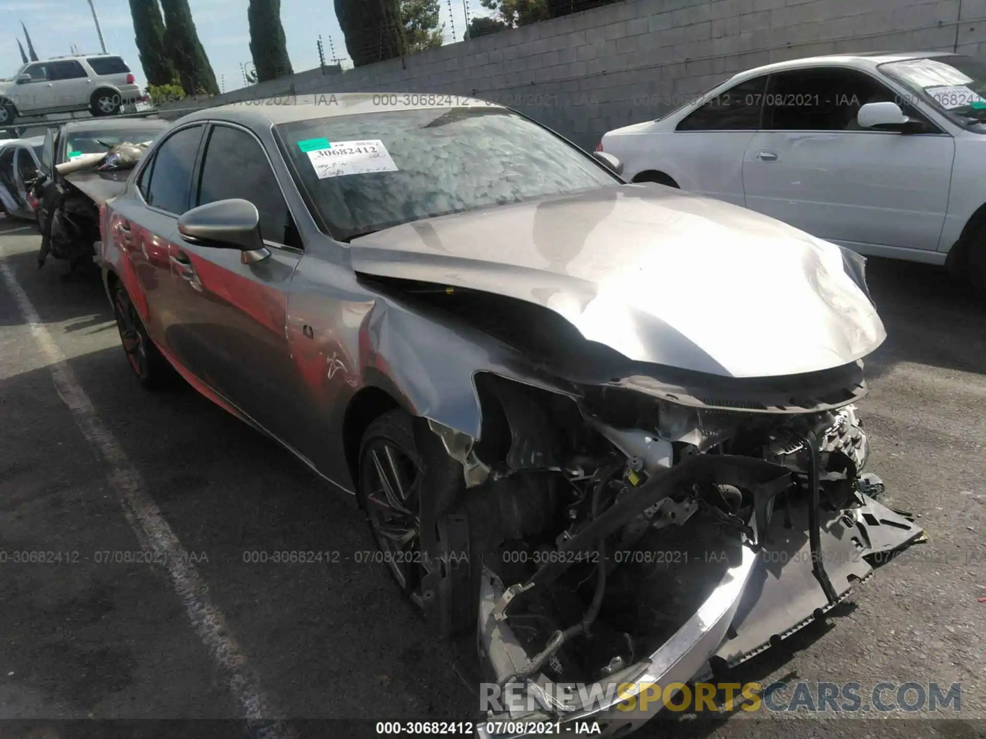 1 Photograph of a damaged car JTHBA1D25K5089530 LEXUS IS 2019