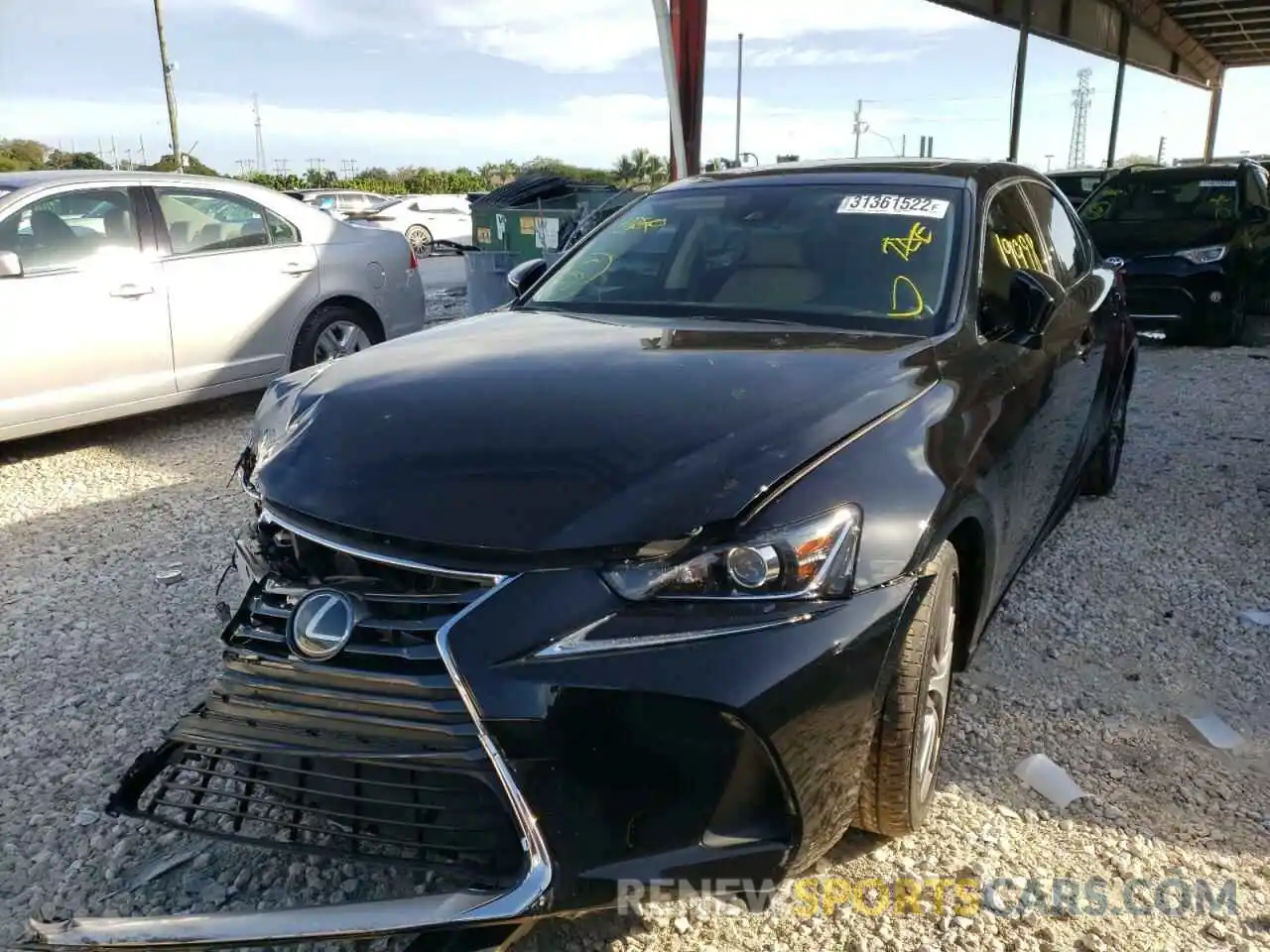 2 Photograph of a damaged car JTHBA1D25K5096980 LEXUS IS 2019