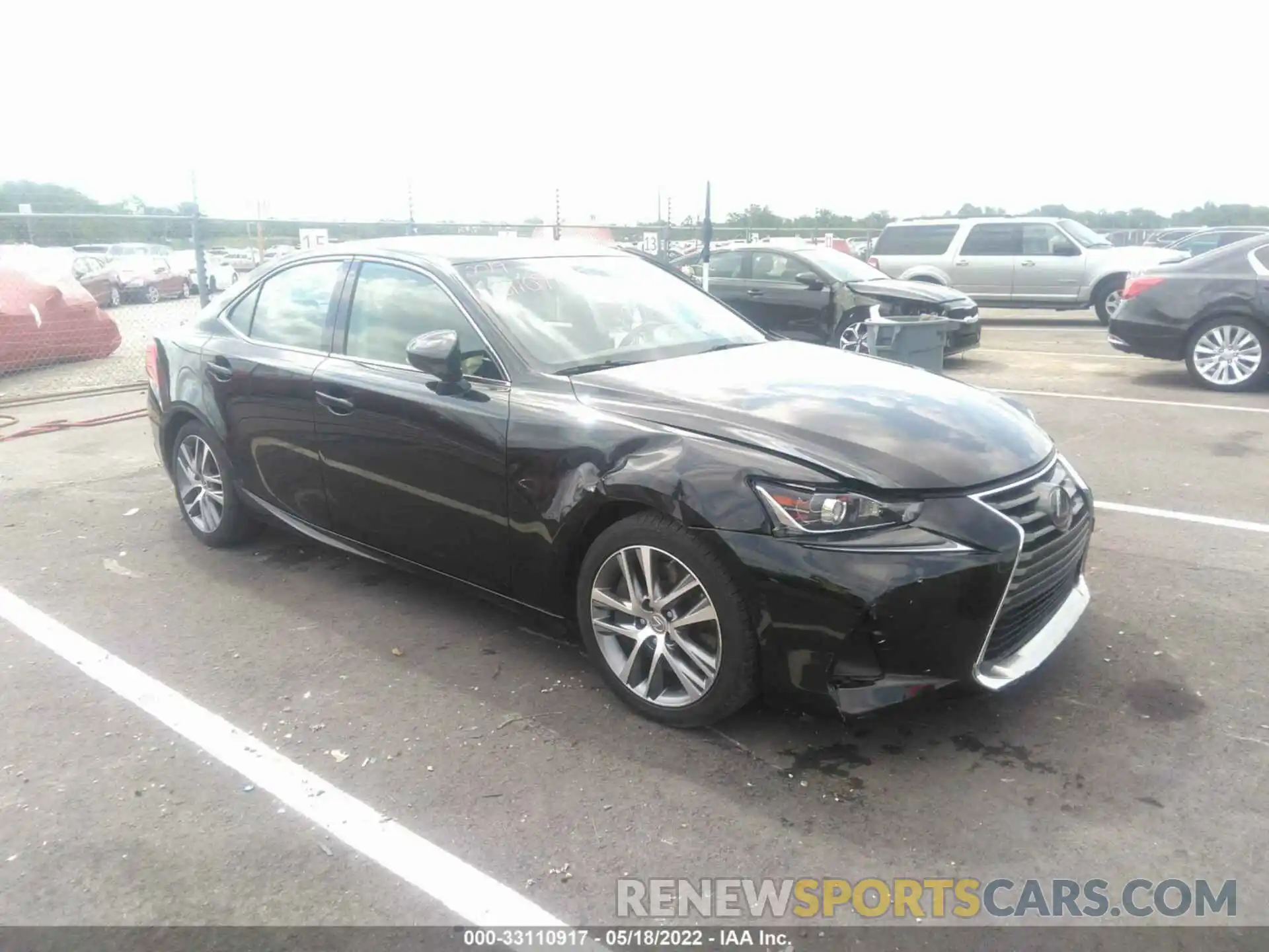 1 Photograph of a damaged car JTHBA1D26K5086765 LEXUS IS 2019