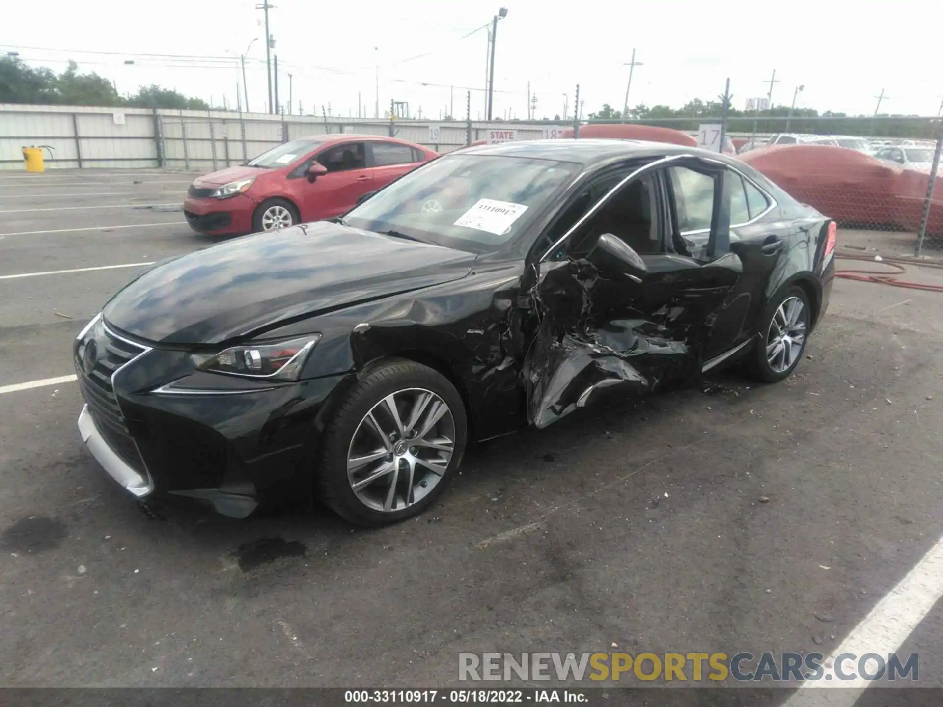 2 Photograph of a damaged car JTHBA1D26K5086765 LEXUS IS 2019