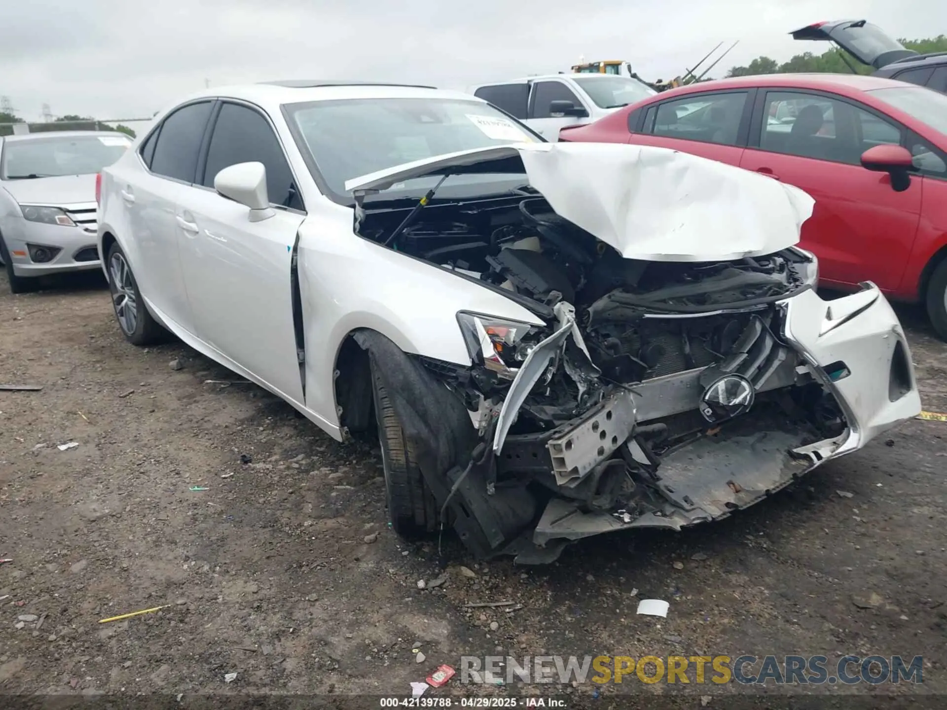 1 Photograph of a damaged car JTHBA1D26K5087074 LEXUS IS 2019