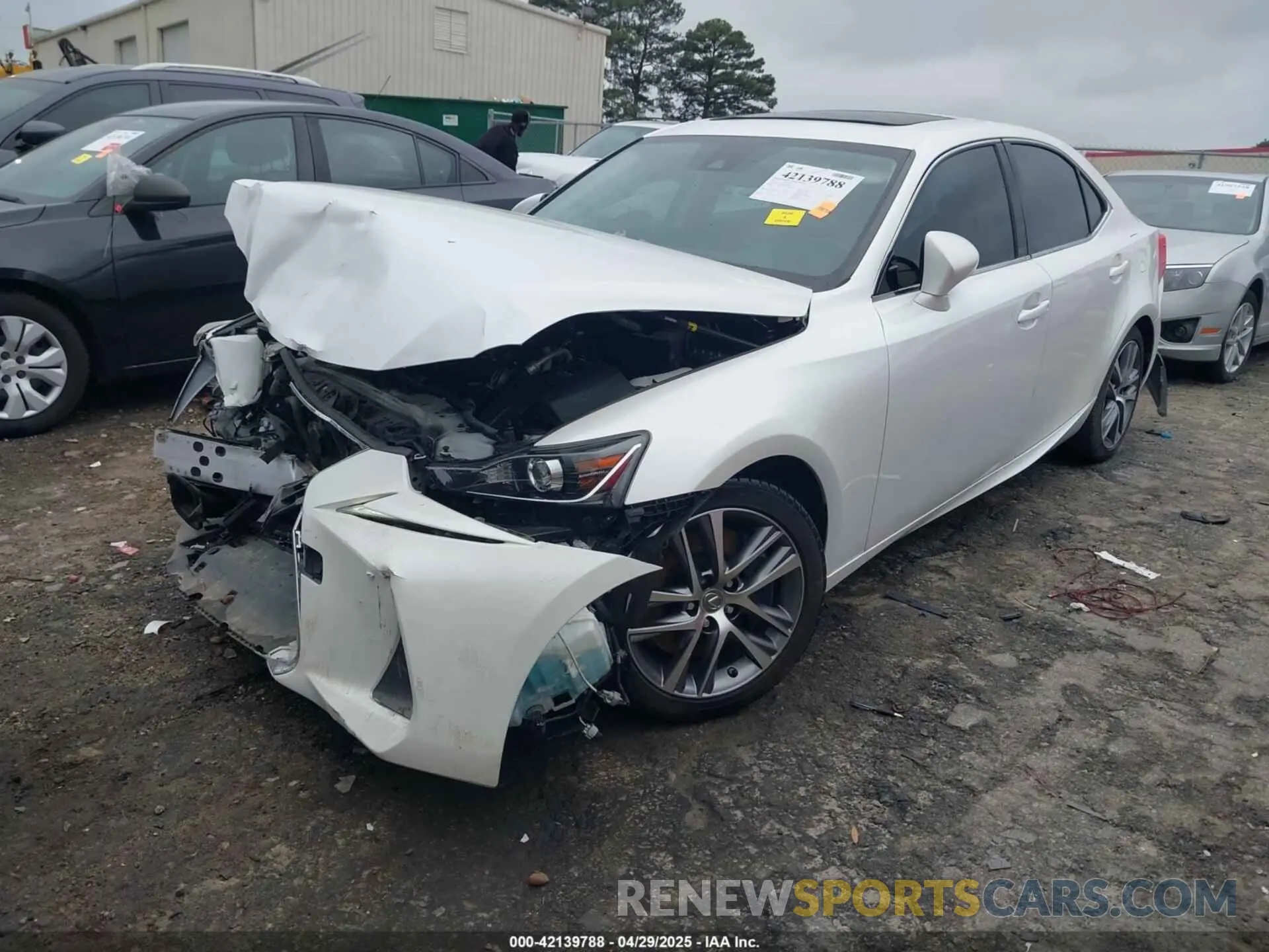 2 Photograph of a damaged car JTHBA1D26K5087074 LEXUS IS 2019