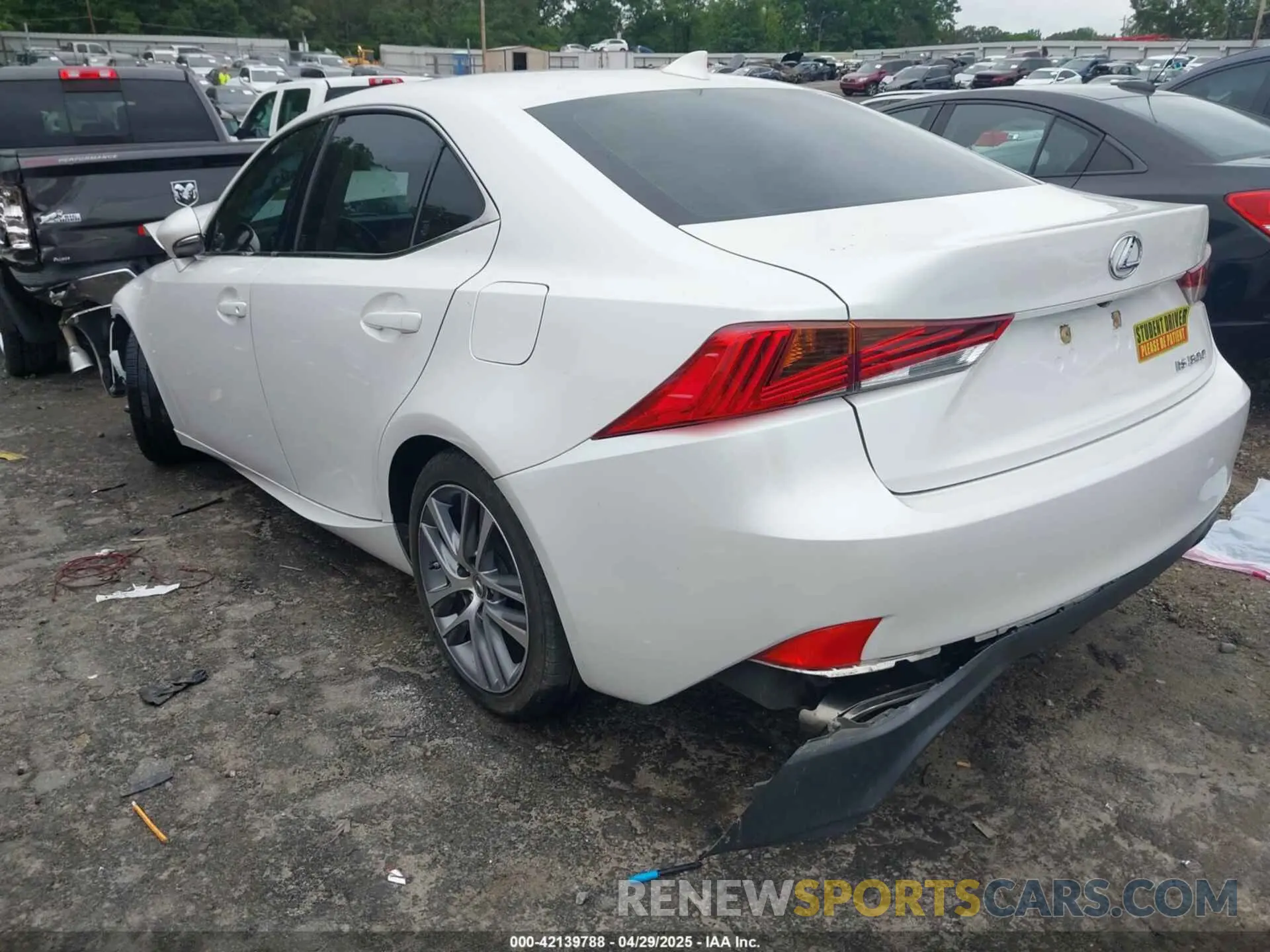 3 Photograph of a damaged car JTHBA1D26K5087074 LEXUS IS 2019