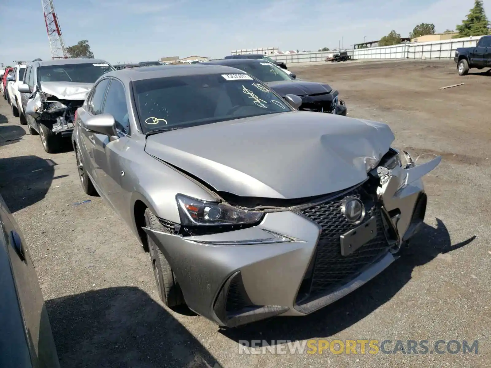 1 Photograph of a damaged car JTHBA1D26K5089035 LEXUS IS 2019