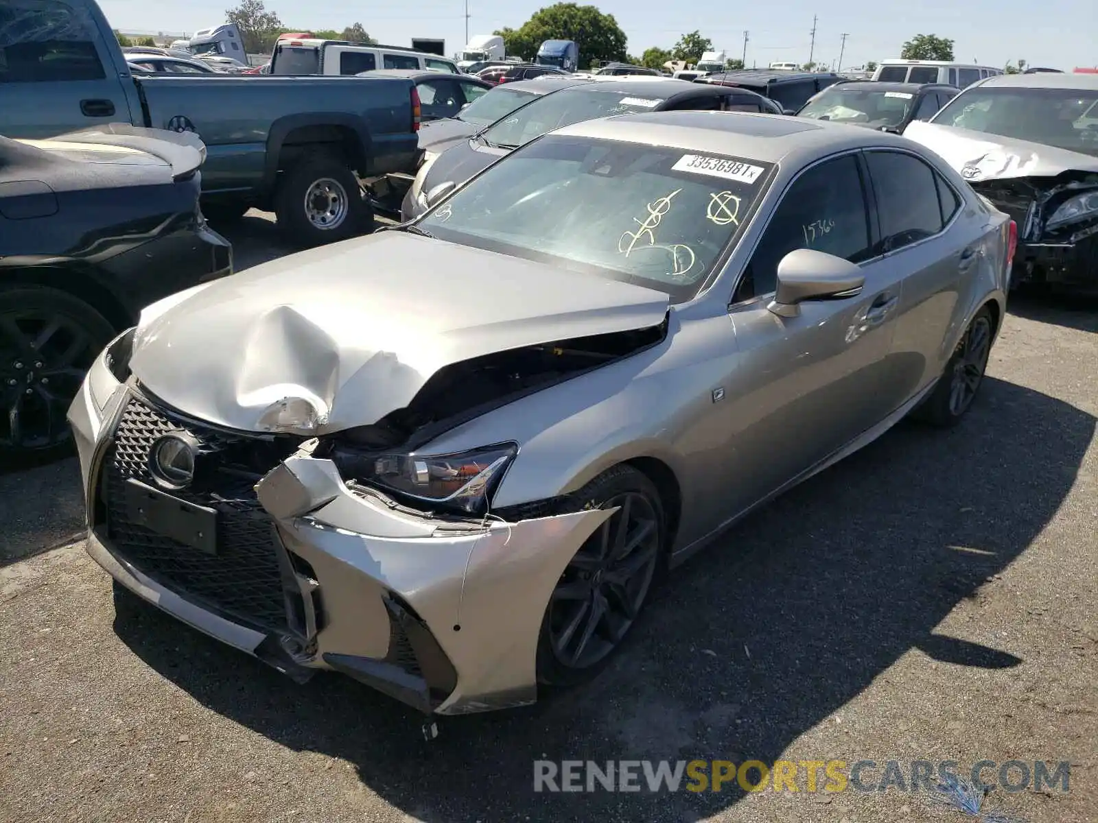 2 Photograph of a damaged car JTHBA1D26K5089035 LEXUS IS 2019