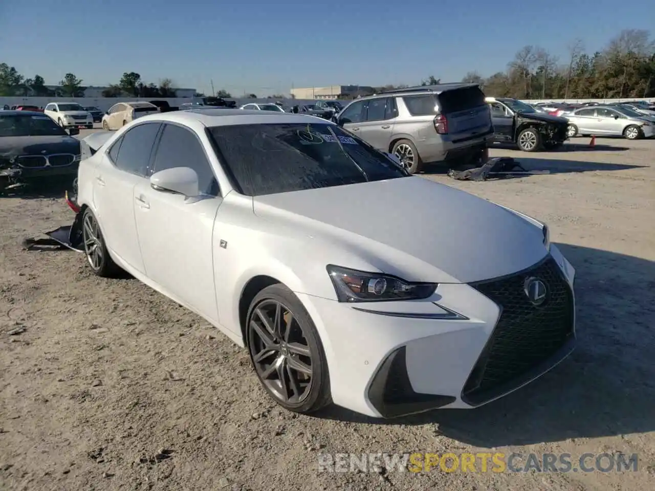 1 Photograph of a damaged car JTHBA1D26K5091870 LEXUS IS 2019