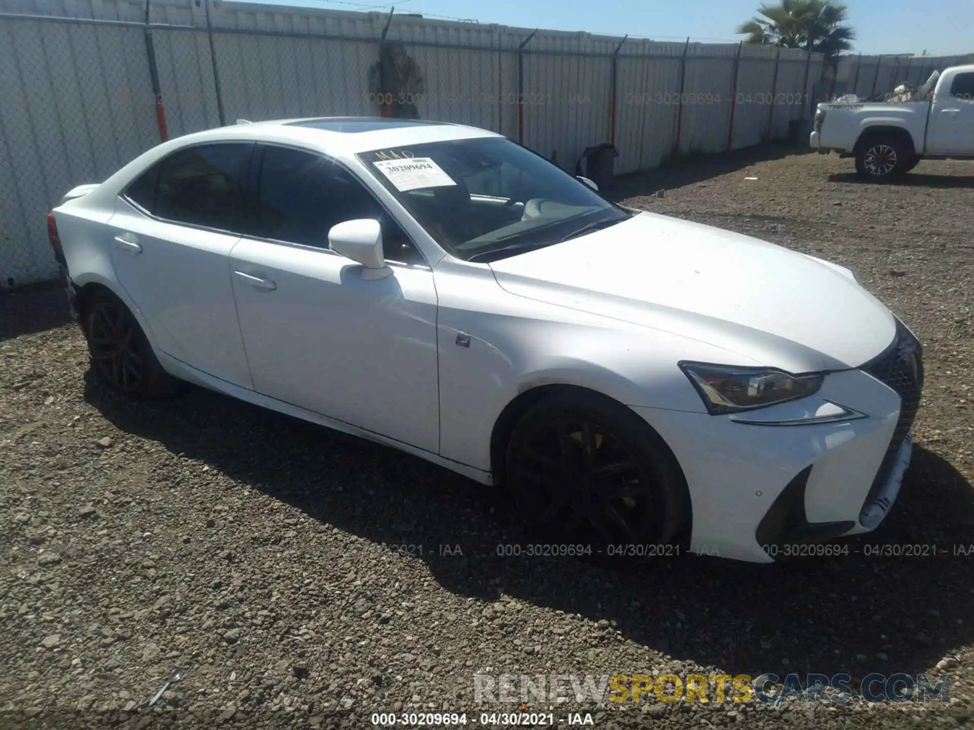 1 Photograph of a damaged car JTHBA1D26K5092047 LEXUS IS 2019