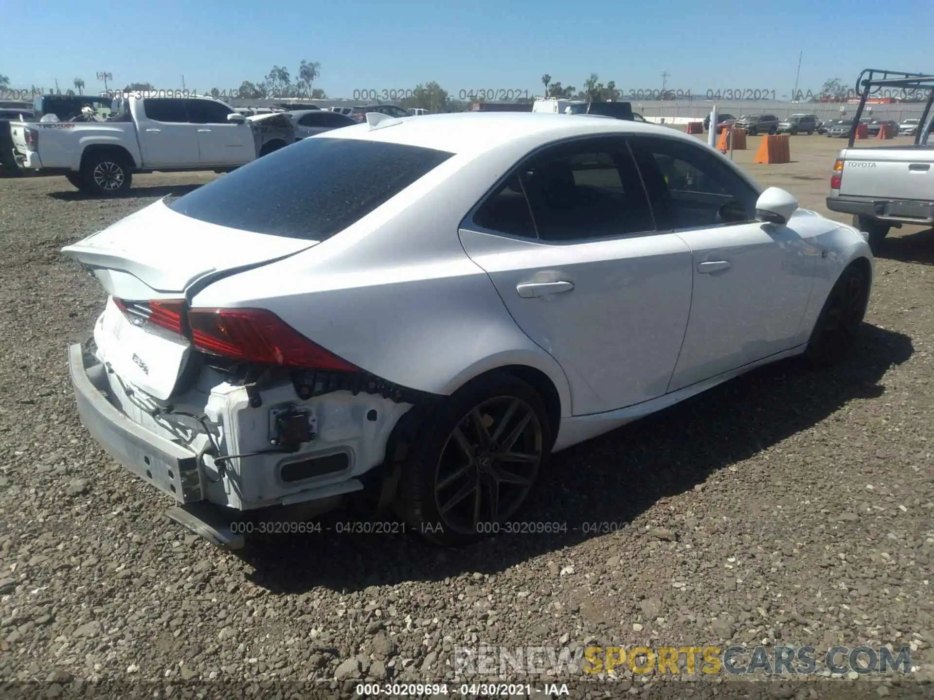 4 Photograph of a damaged car JTHBA1D26K5092047 LEXUS IS 2019