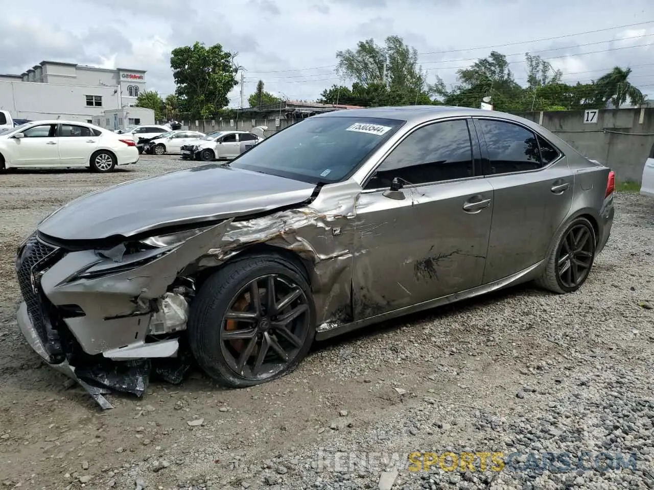 1 Photograph of a damaged car JTHBA1D26K5092565 LEXUS IS 2019