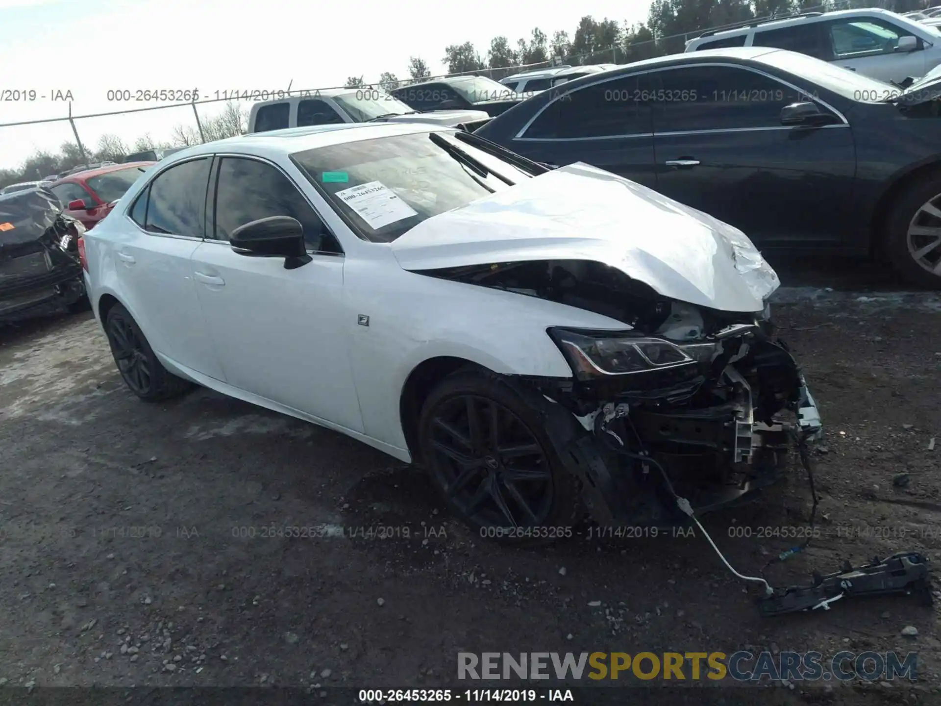 1 Photograph of a damaged car JTHBA1D26K5098463 LEXUS IS 2019