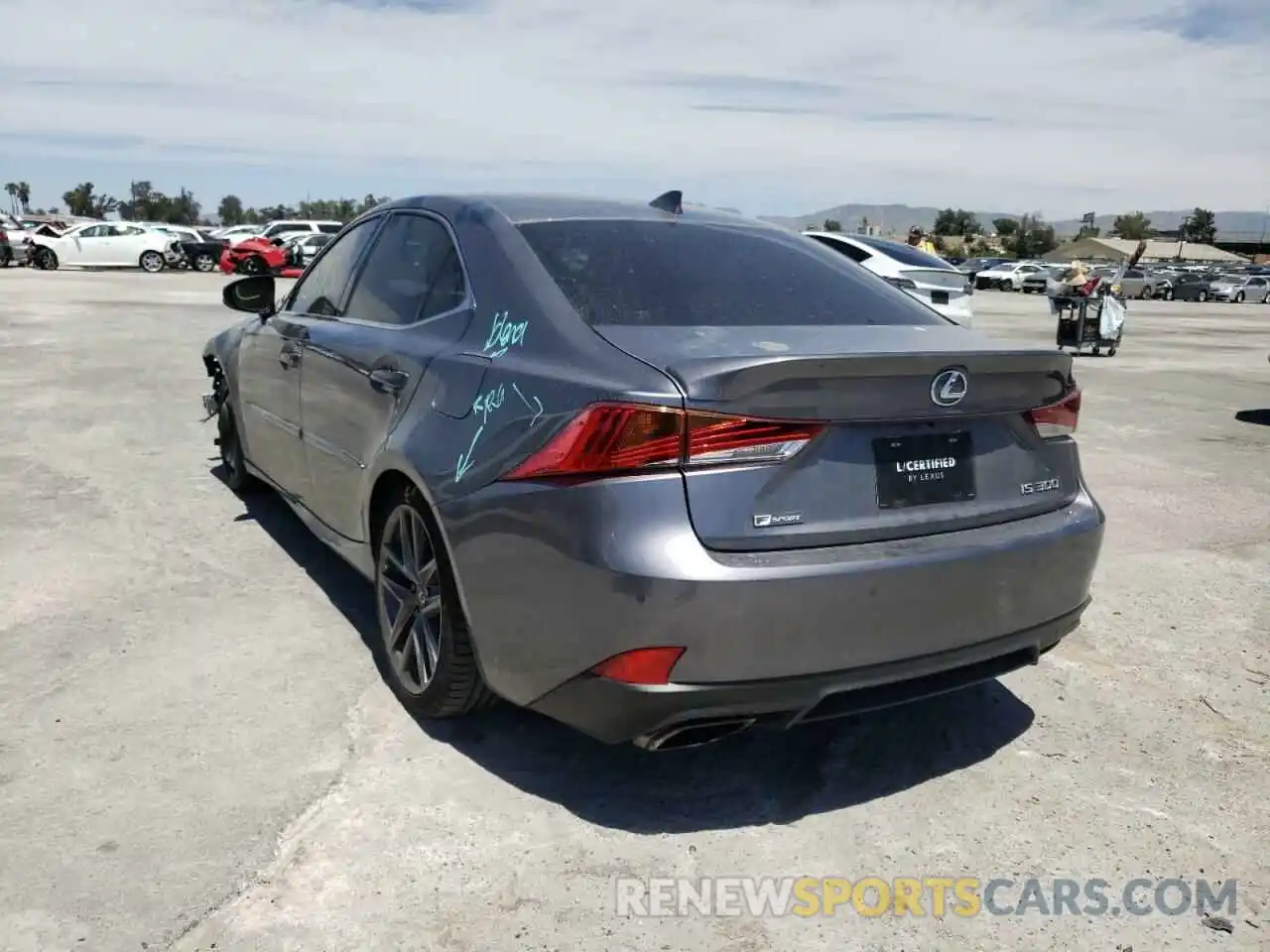 3 Photograph of a damaged car JTHBA1D26K5100289 LEXUS IS 2019