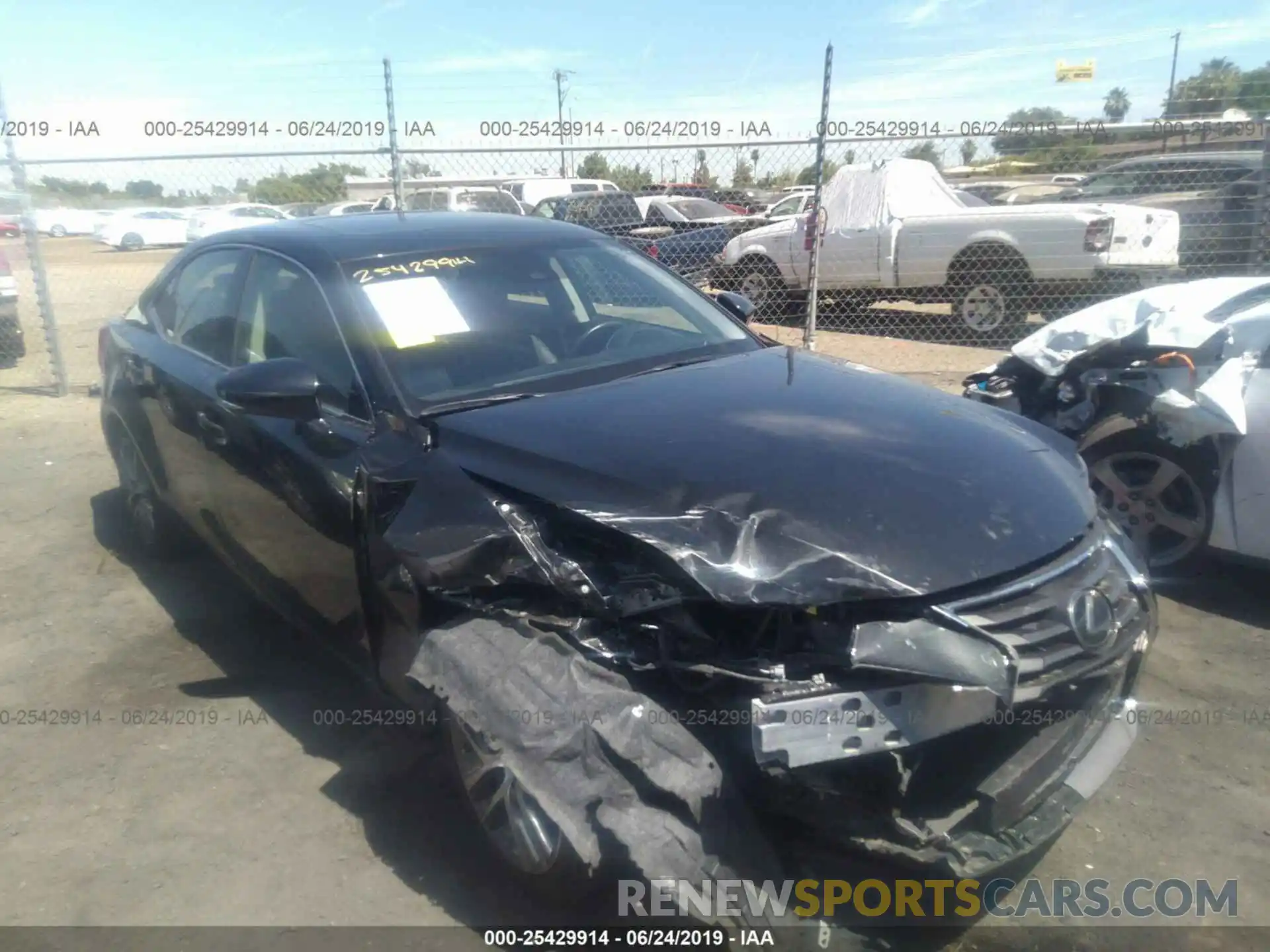 1 Photograph of a damaged car JTHBA1D27K5086807 LEXUS IS 2019