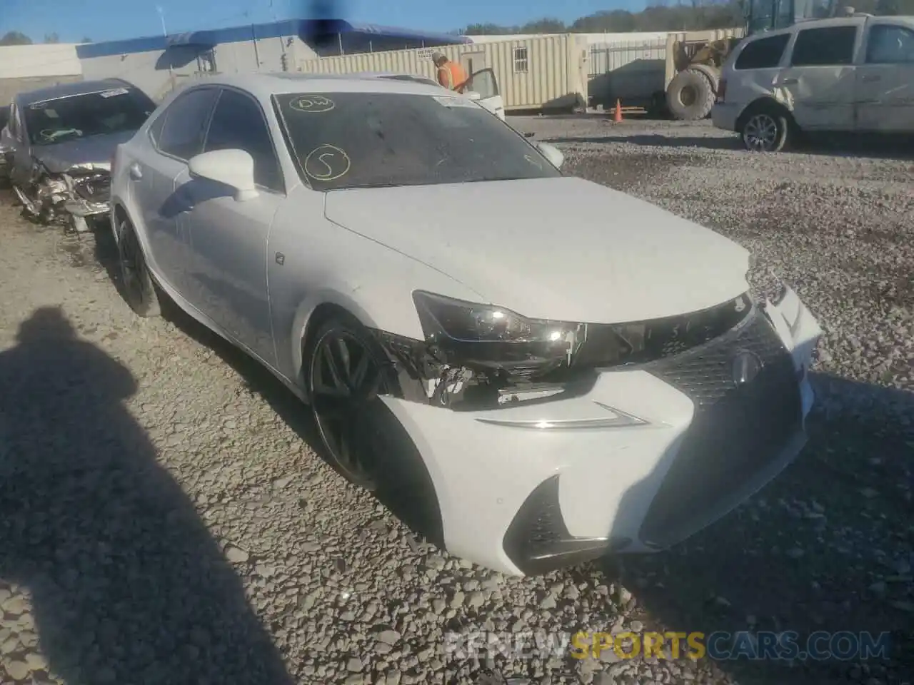 1 Photograph of a damaged car JTHBA1D27K5087133 LEXUS IS 2019