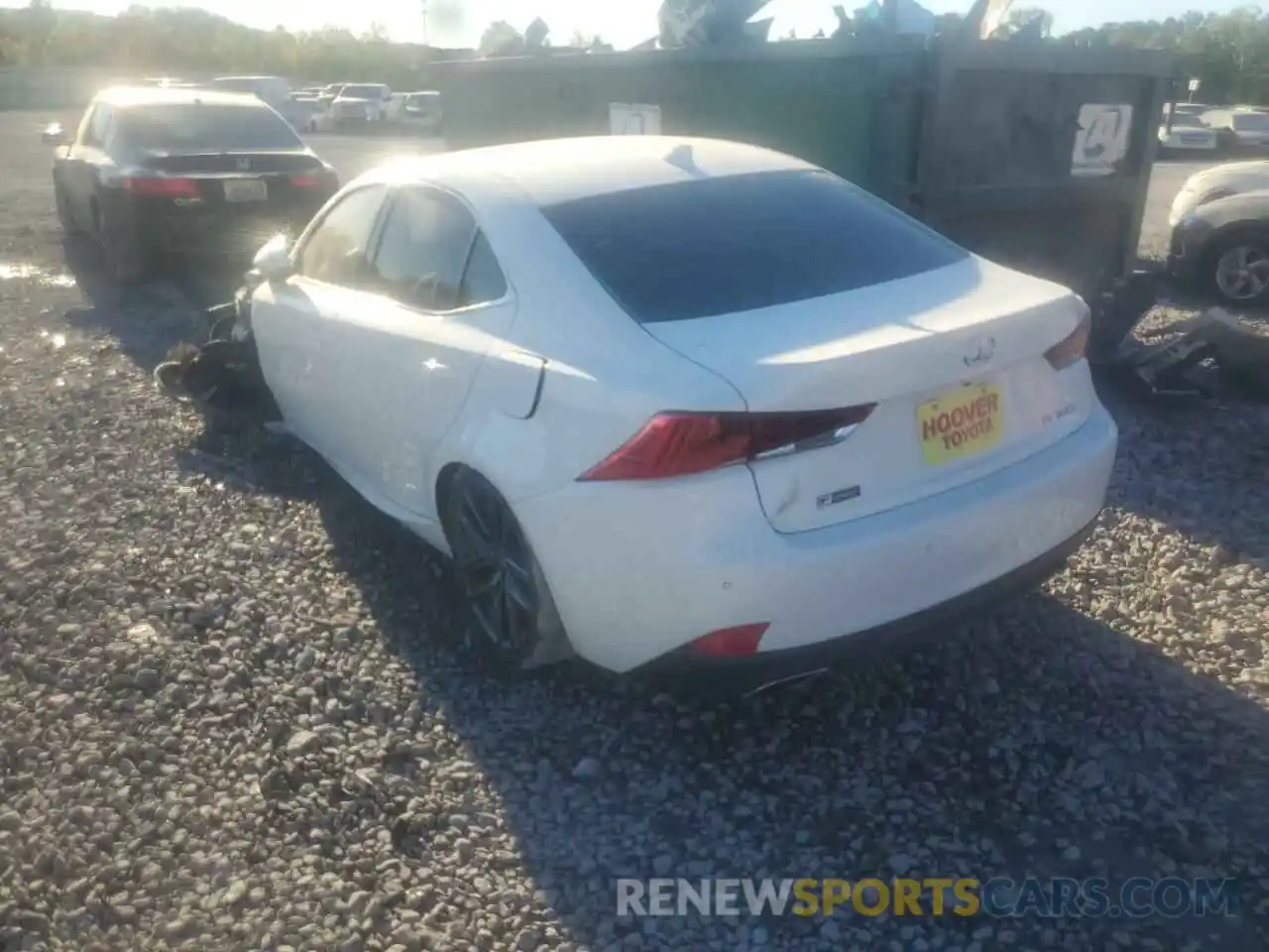 3 Photograph of a damaged car JTHBA1D27K5087133 LEXUS IS 2019