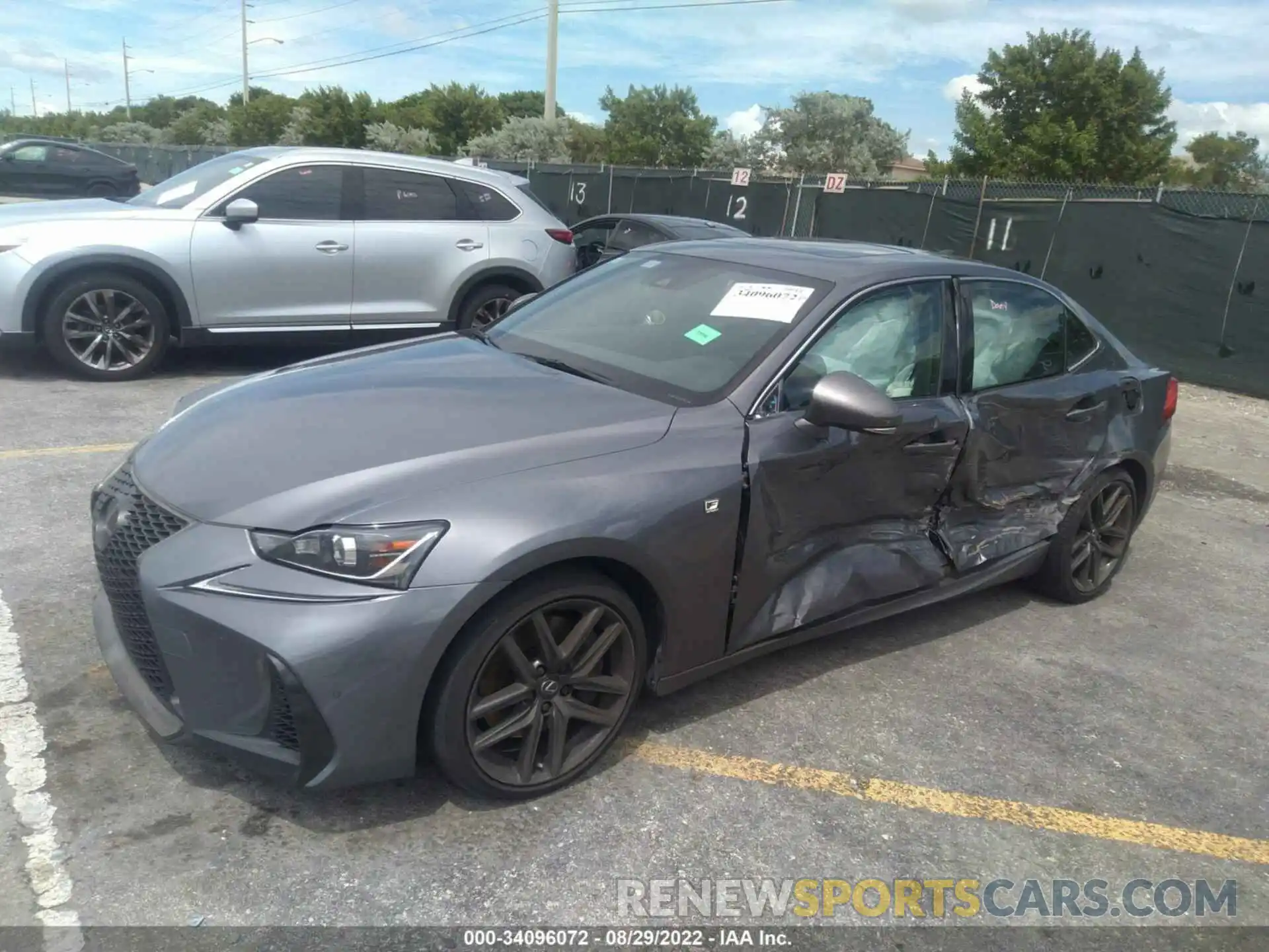 2 Photograph of a damaged car JTHBA1D27K5089044 LEXUS IS 2019