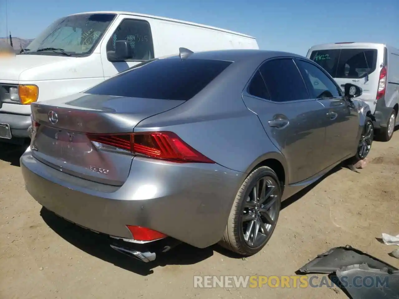 4 Photograph of a damaged car JTHBA1D27K5091182 LEXUS IS 2019