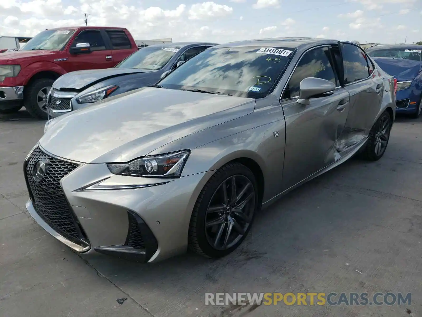 2 Photograph of a damaged car JTHBA1D27K5092526 LEXUS IS 2019