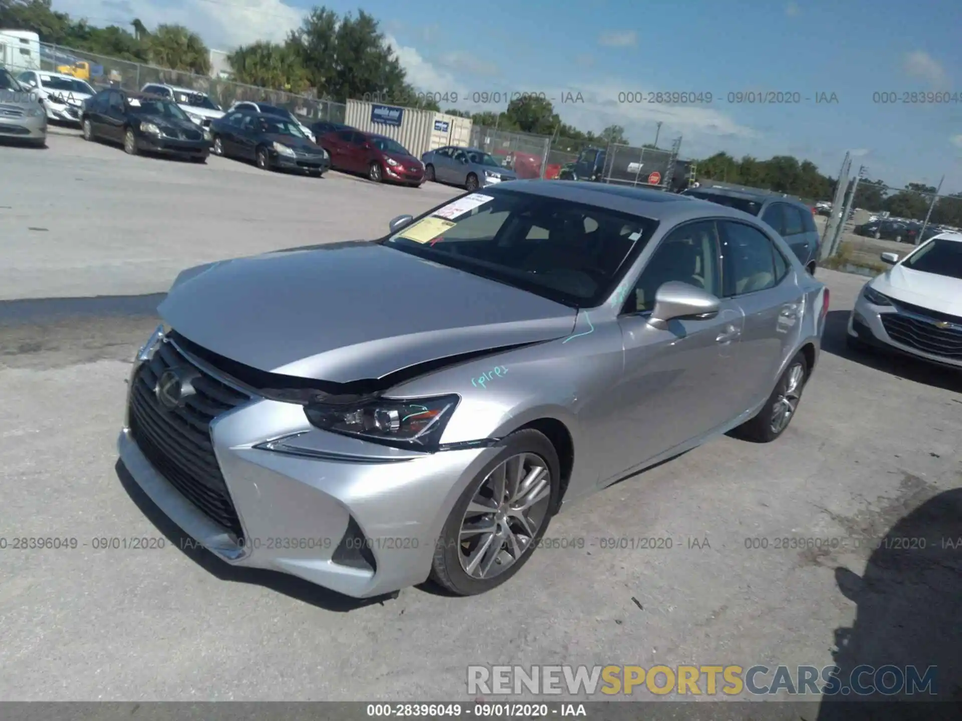 2 Photograph of a damaged car JTHBA1D27K5092834 LEXUS IS 2019