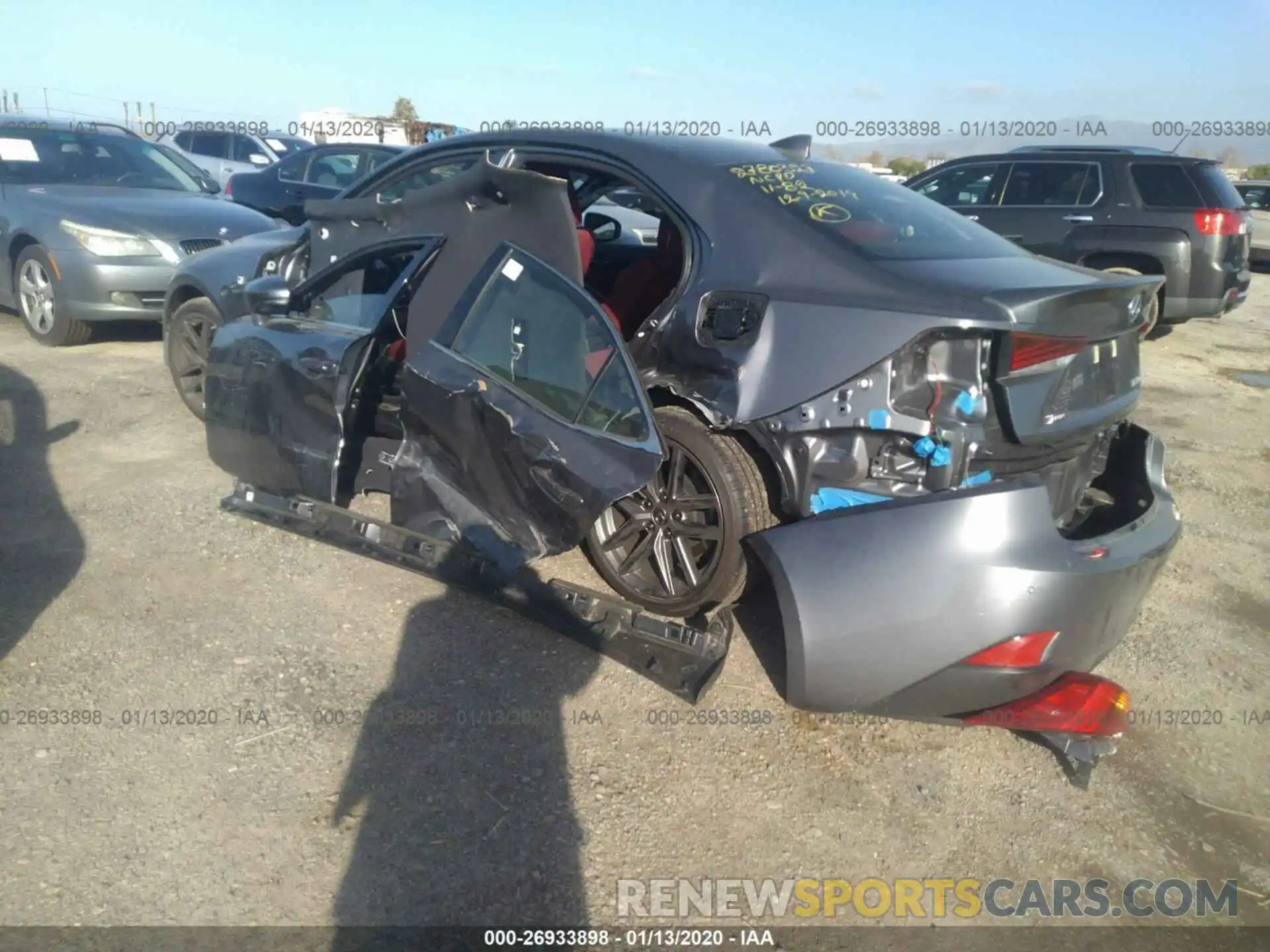 3 Photograph of a damaged car JTHBA1D27K5093532 LEXUS IS 2019