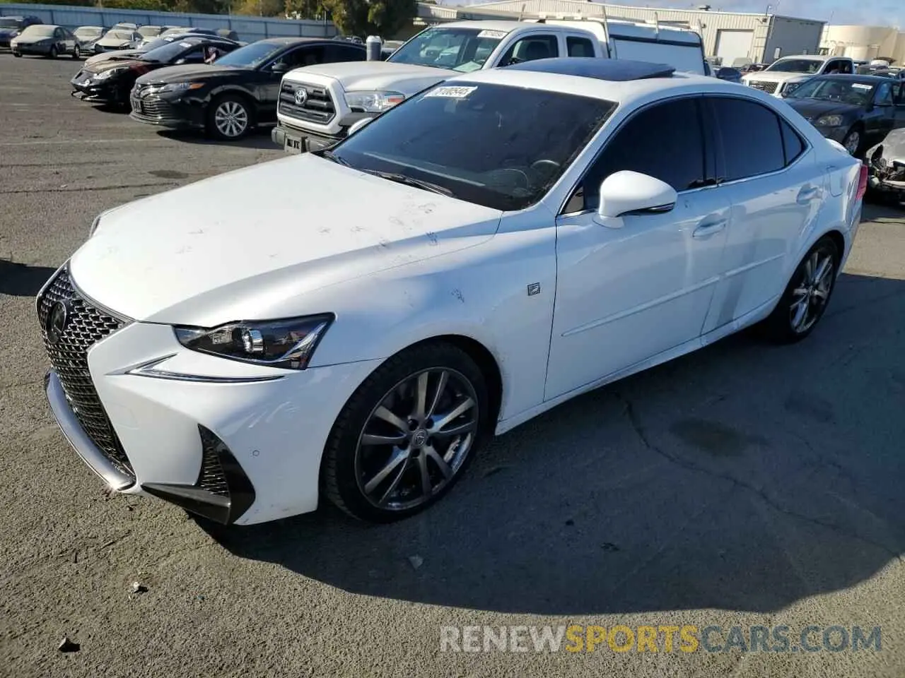 1 Photograph of a damaged car JTHBA1D27K5098830 LEXUS IS 2019