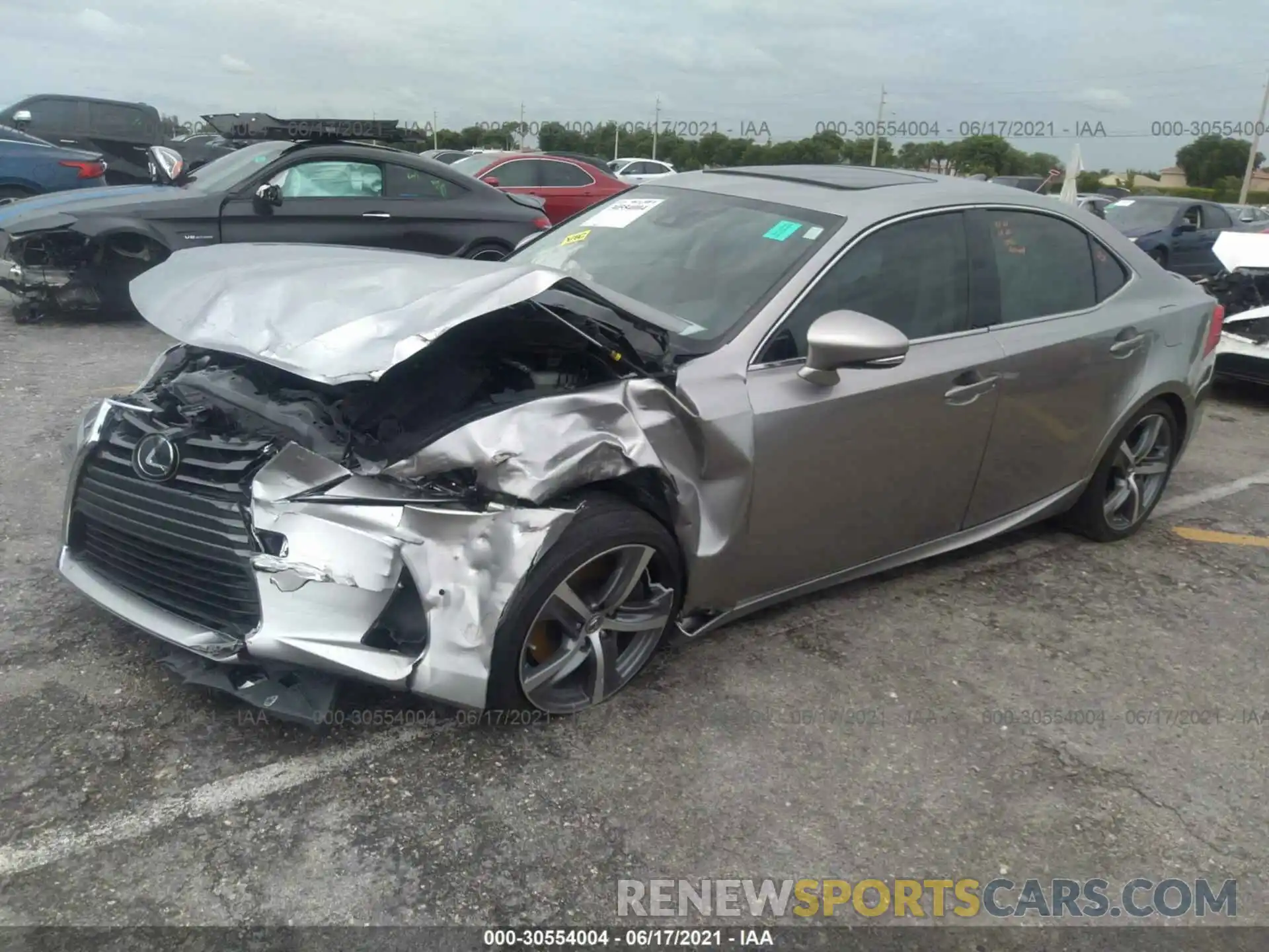 2 Photograph of a damaged car JTHBA1D28K5087061 LEXUS IS 2019