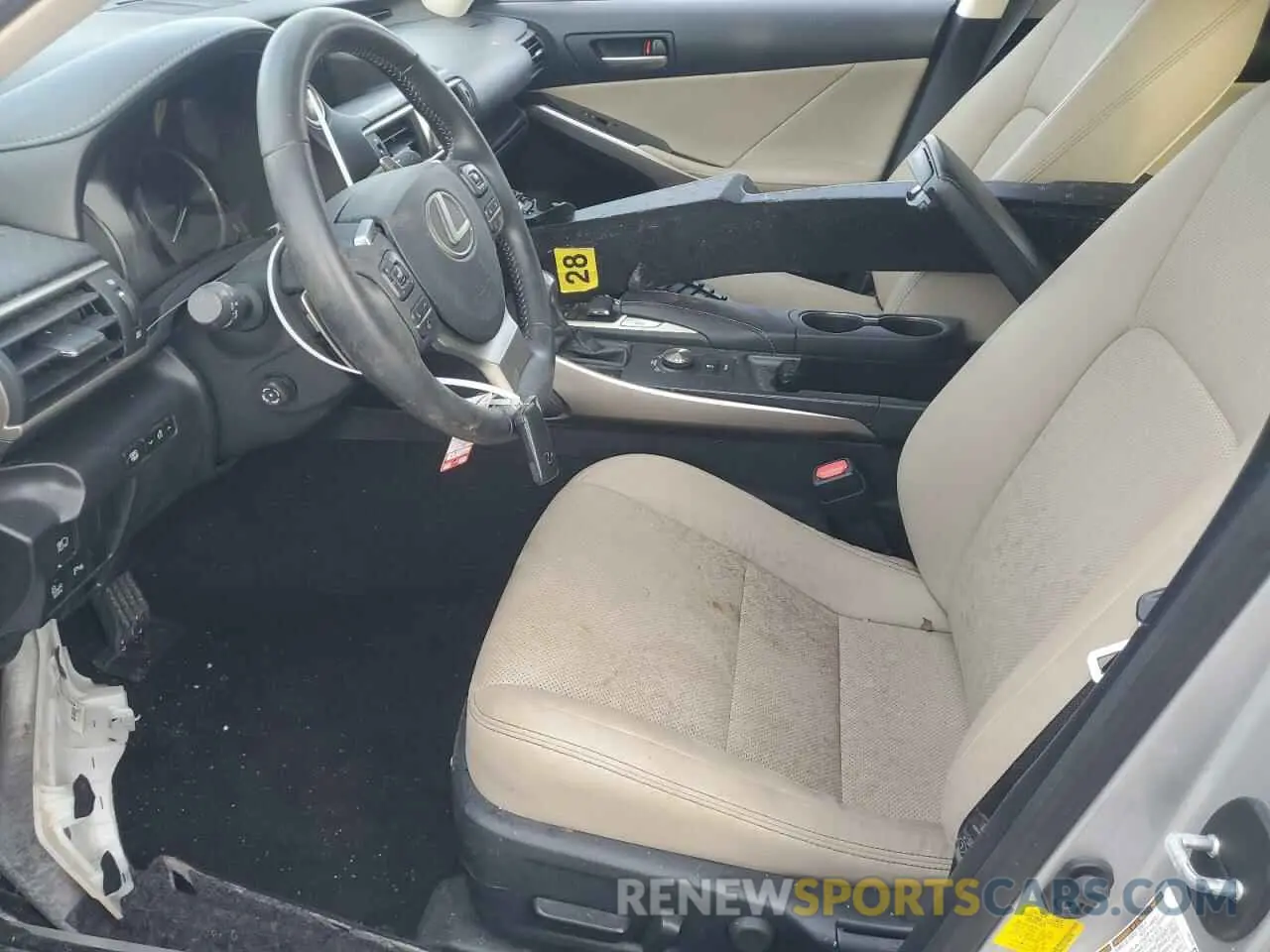 7 Photograph of a damaged car JTHBA1D28K5088310 LEXUS IS 2019