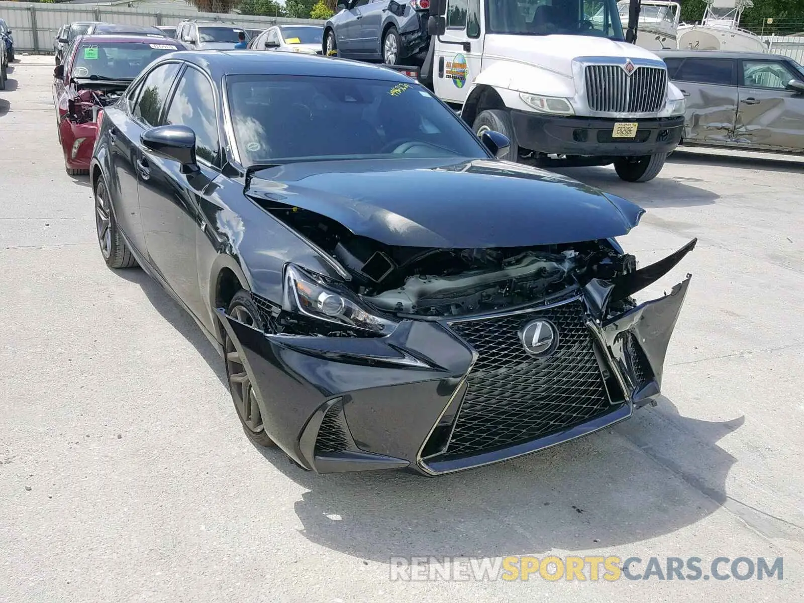 1 Photograph of a damaged car JTHBA1D28K5092227 LEXUS IS 2019