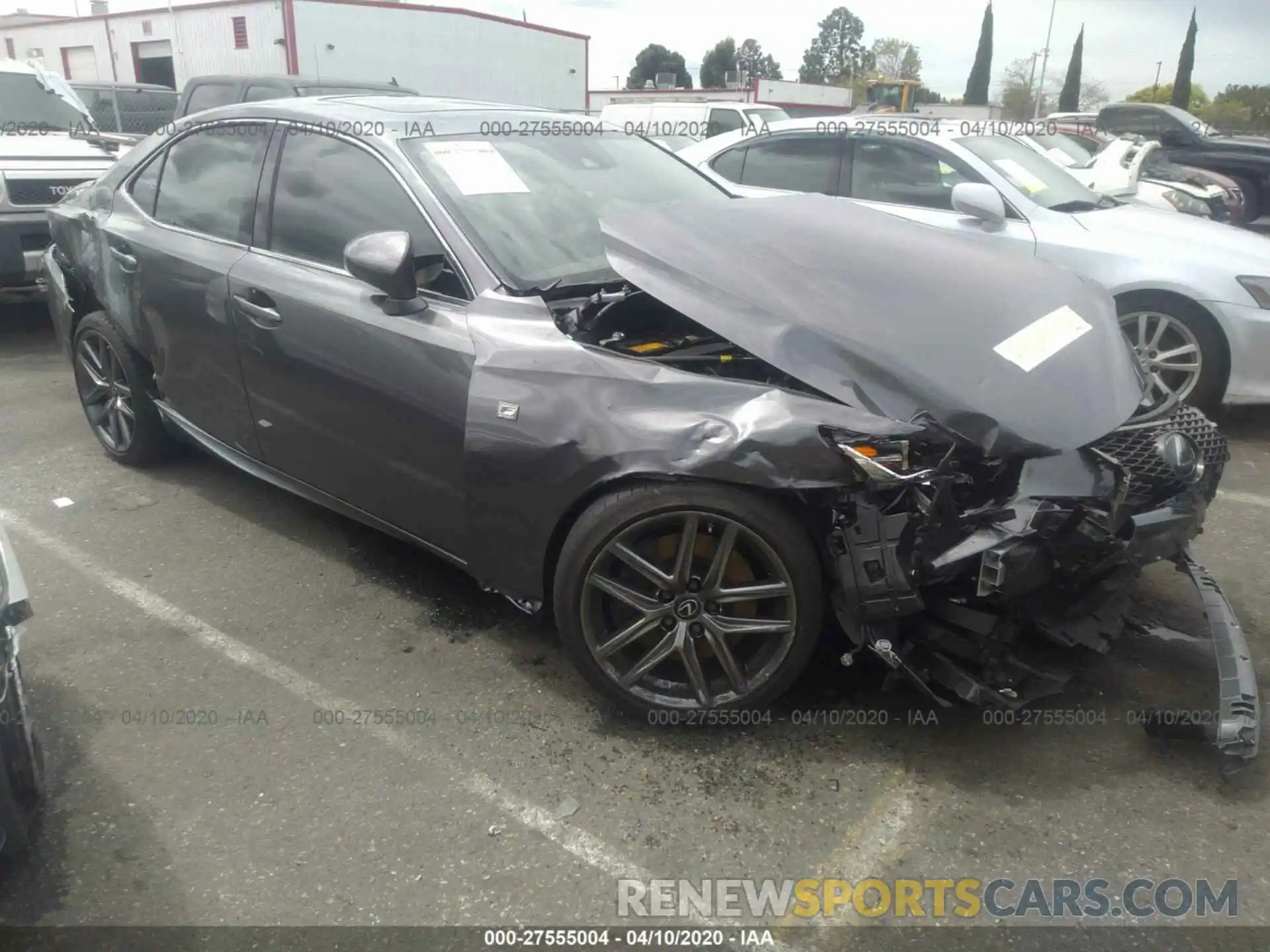 1 Photograph of a damaged car JTHBA1D28K5092650 LEXUS IS 2019