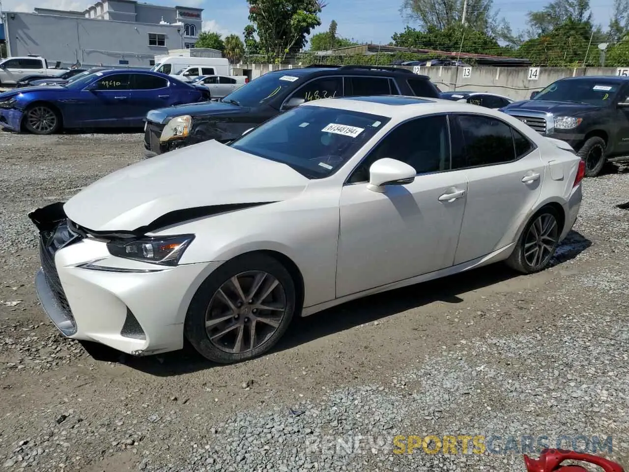 1 Photograph of a damaged car JTHBA1D29K5086792 LEXUS IS 2019