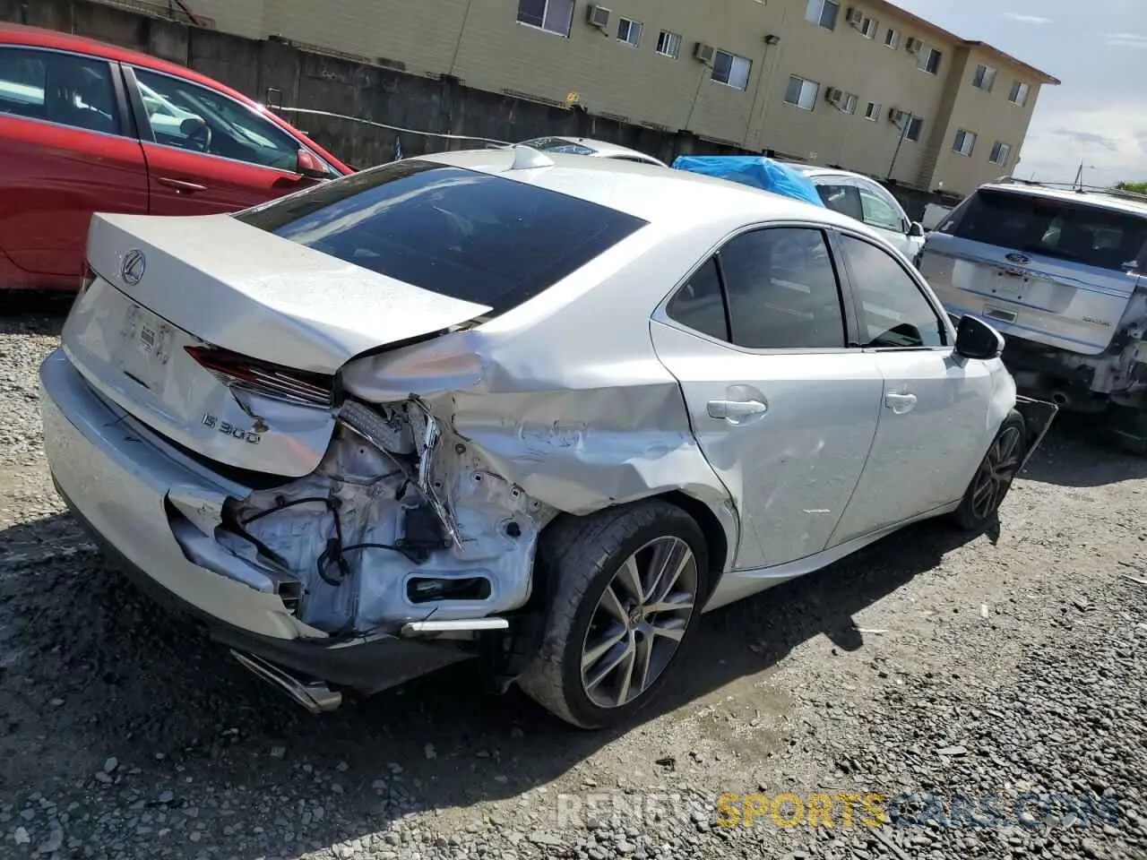 3 Photograph of a damaged car JTHBA1D29K5086792 LEXUS IS 2019