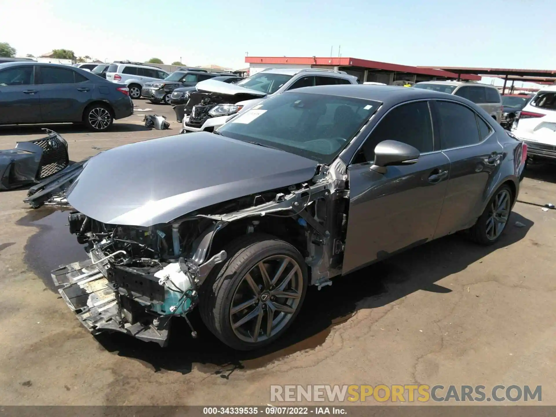 2 Photograph of a damaged car JTHBA1D29K5087909 LEXUS IS 2019