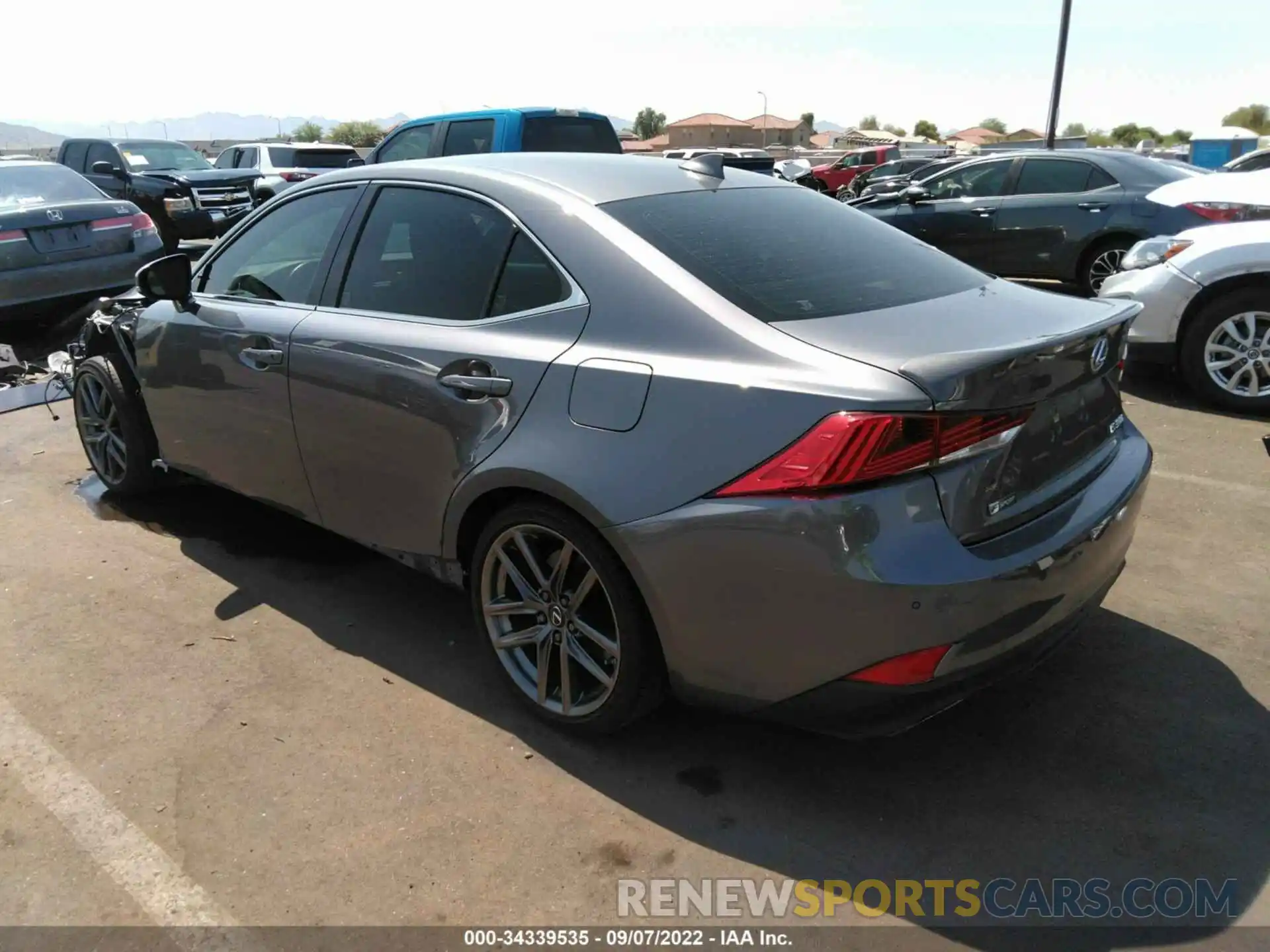 3 Photograph of a damaged car JTHBA1D29K5087909 LEXUS IS 2019