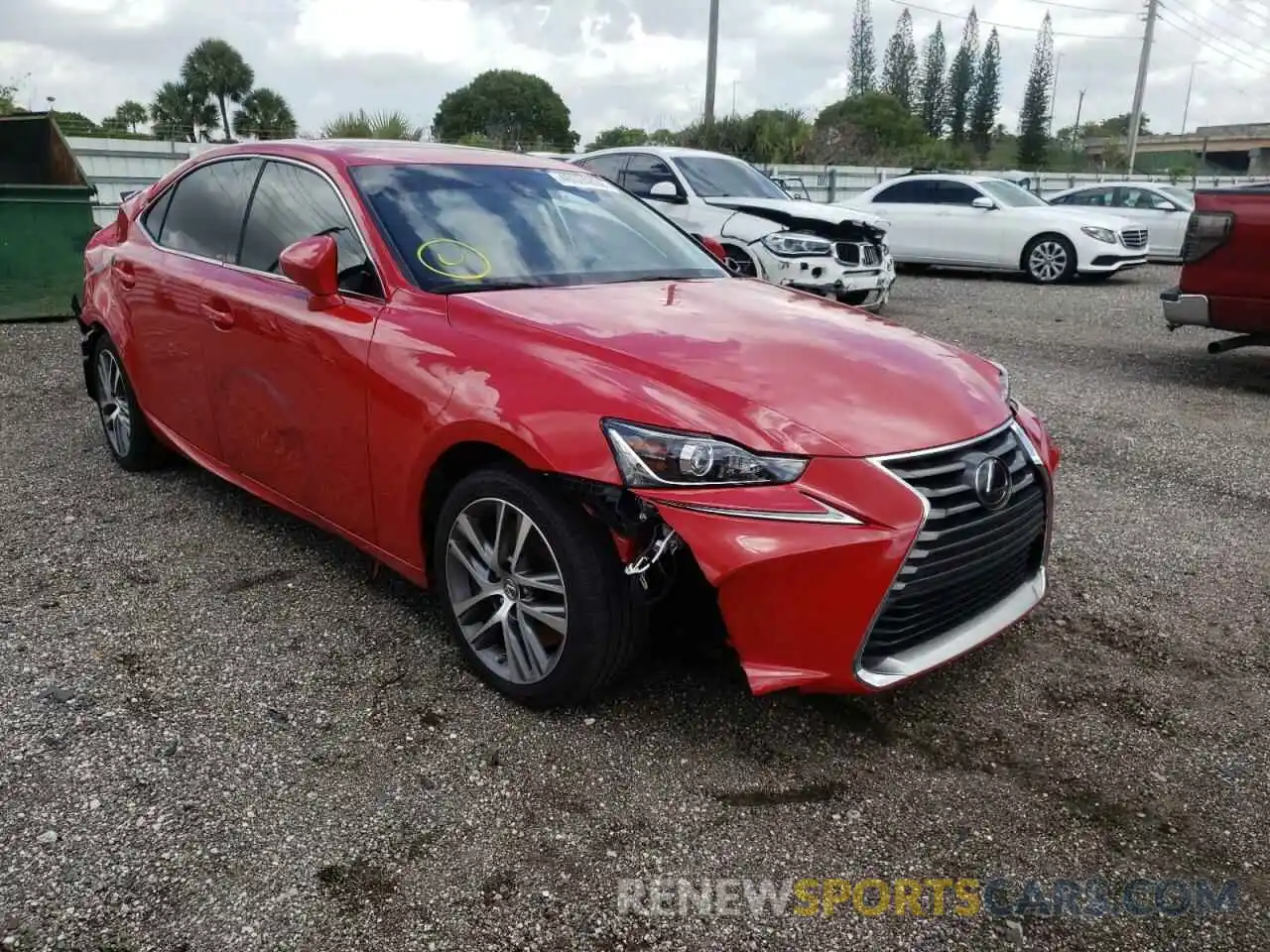 1 Photograph of a damaged car JTHBA1D29K5088543 LEXUS IS 2019