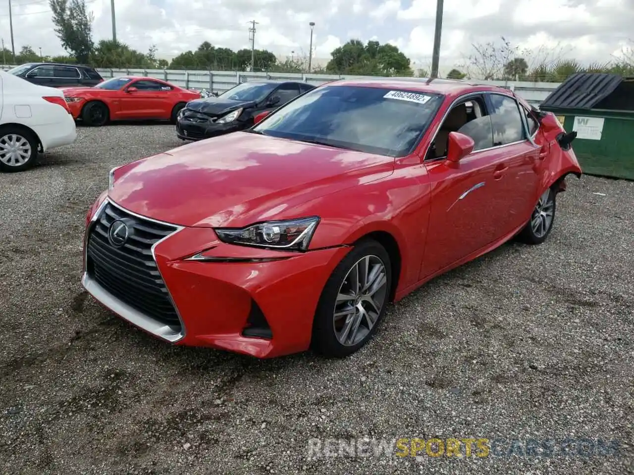 2 Photograph of a damaged car JTHBA1D29K5088543 LEXUS IS 2019