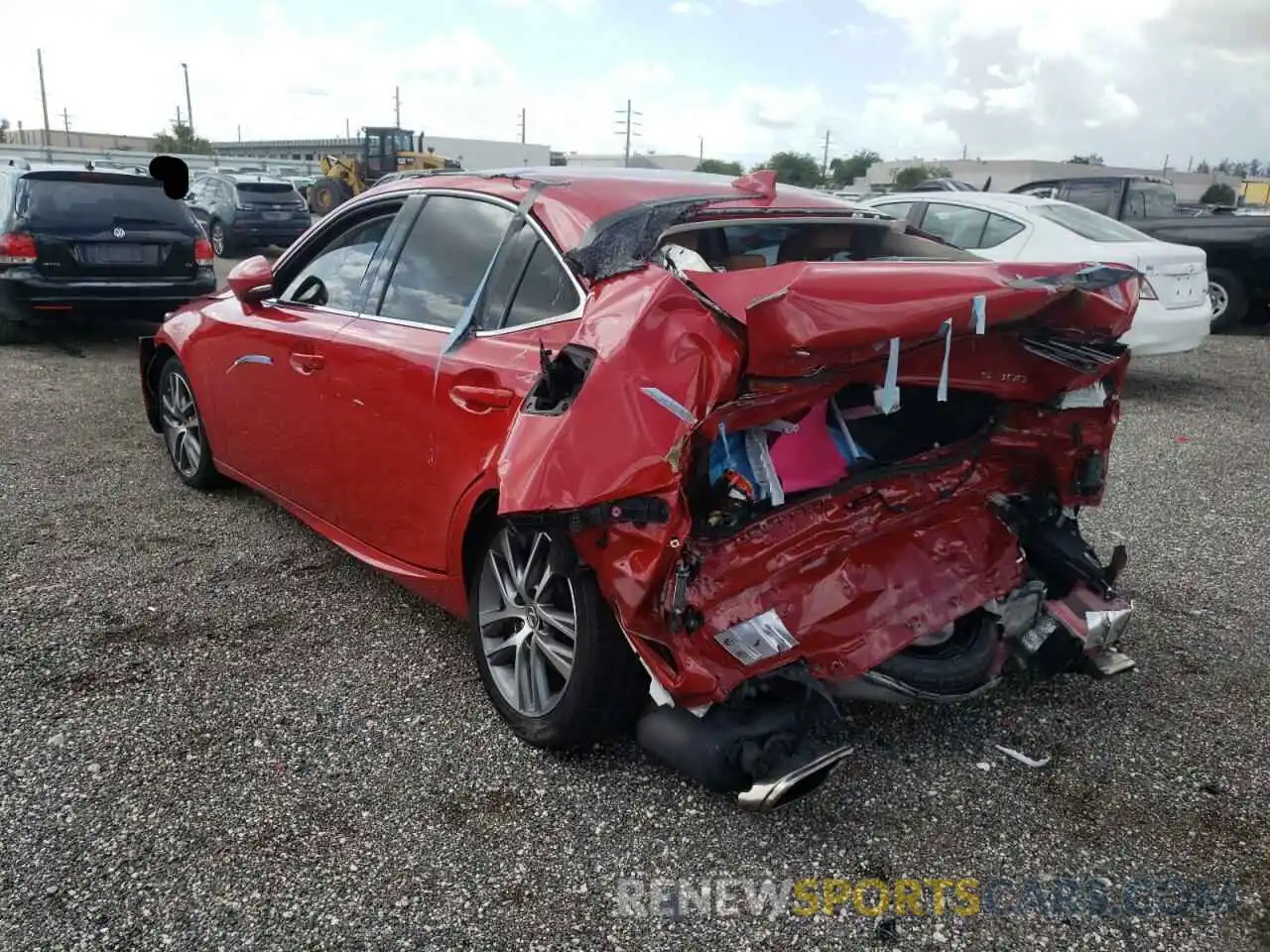 3 Photograph of a damaged car JTHBA1D29K5088543 LEXUS IS 2019